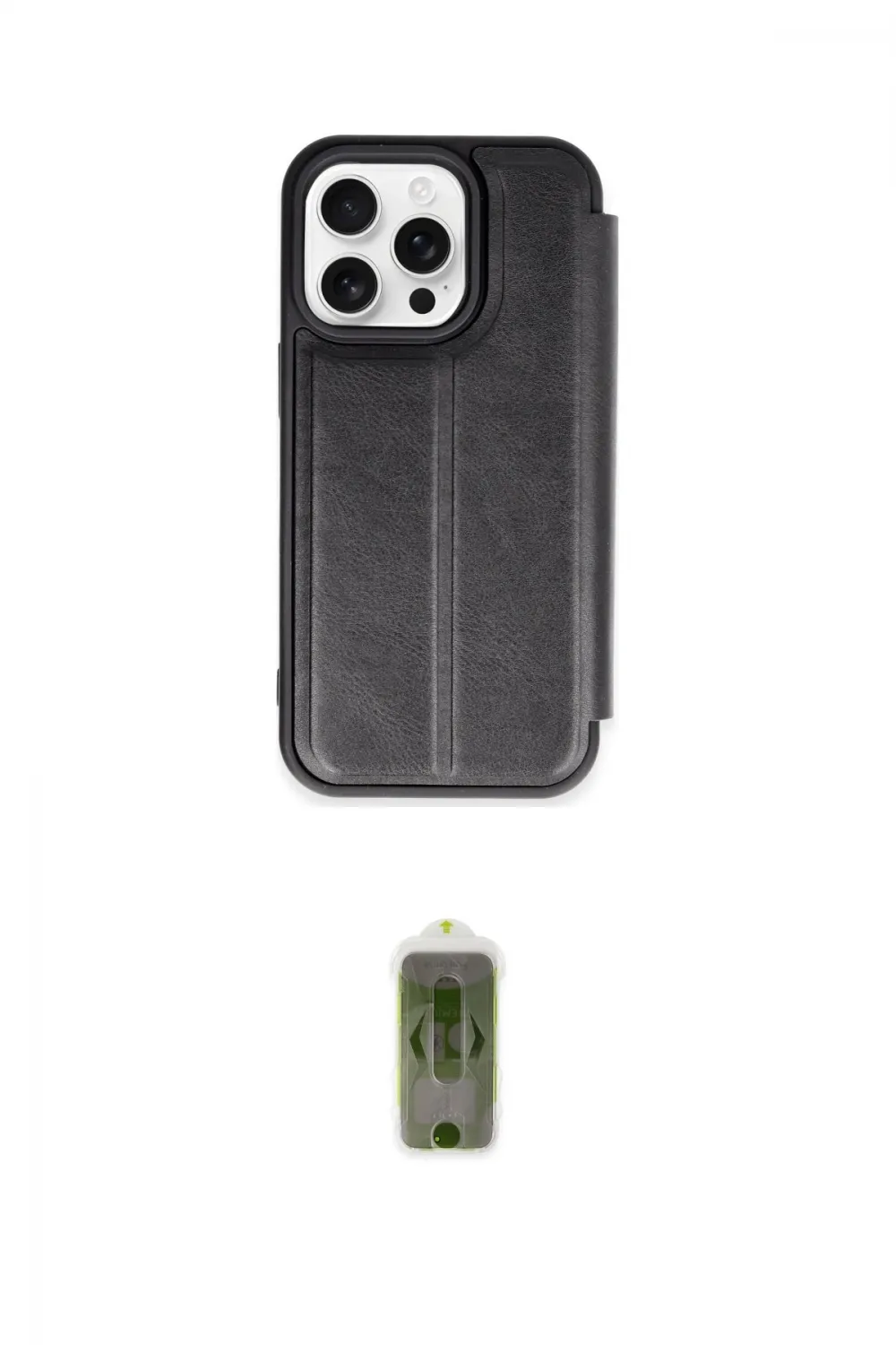 ieg™ iPhone 14 Pro Max Kılıf Zirve Yansıma Serisi - Siyah Joko Magic 5D Hayalet Cam