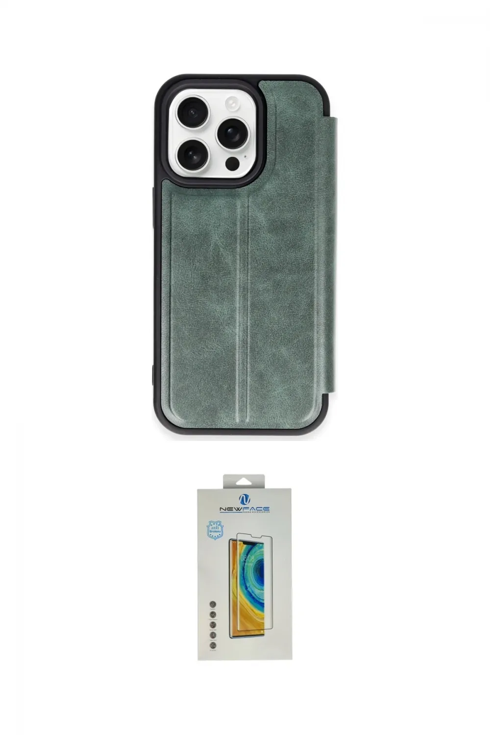 ieg™ iPhone 14 Pro Max Kılıf Zirve Yansıma Serisi - Siyah Polymer Nano Ekran Koruyucu