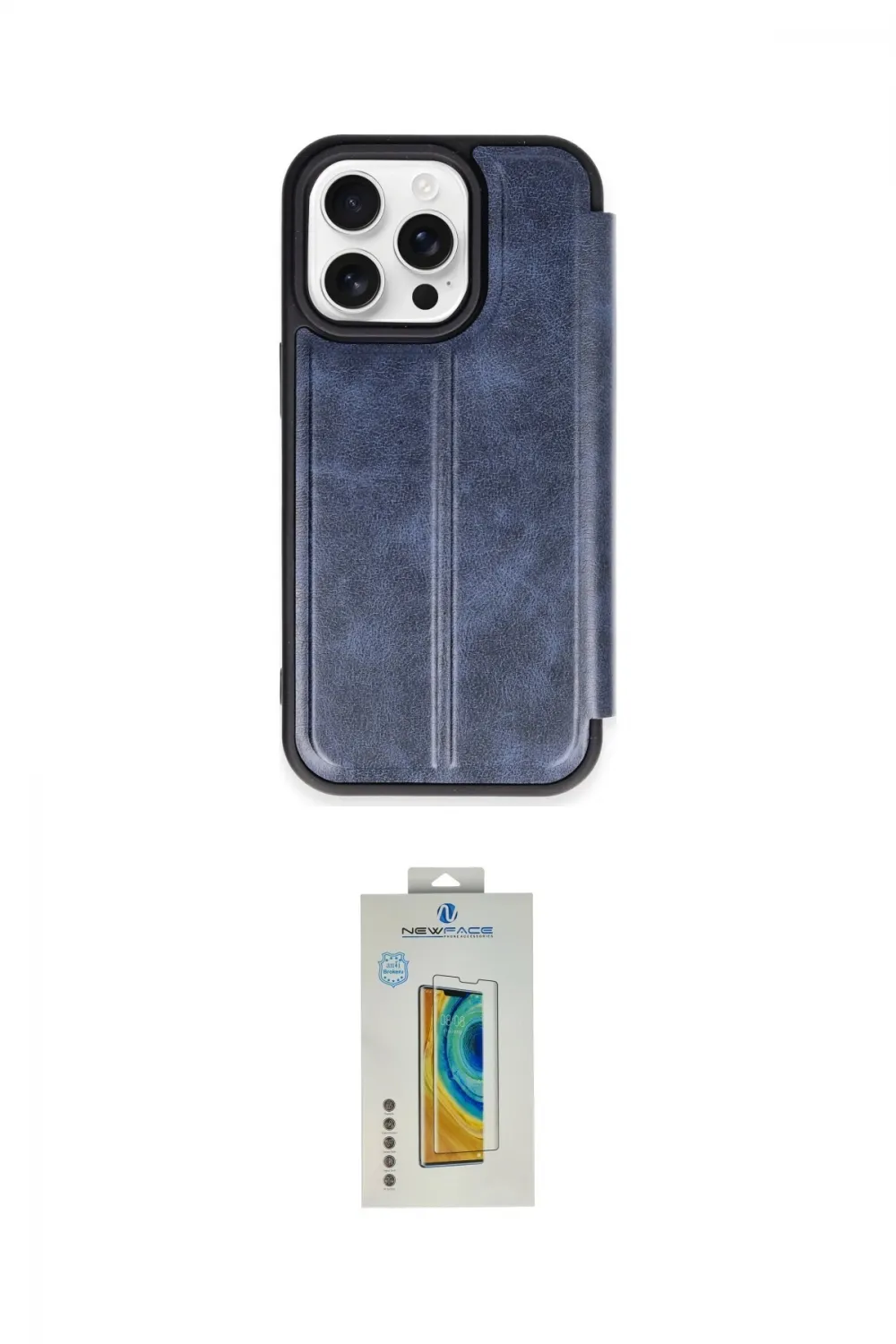 ieg™ iPhone 14 Pro Max Kılıf Zirve Yansıma Serisi - Siyah Polymer Nano Ekran Koruyucu
