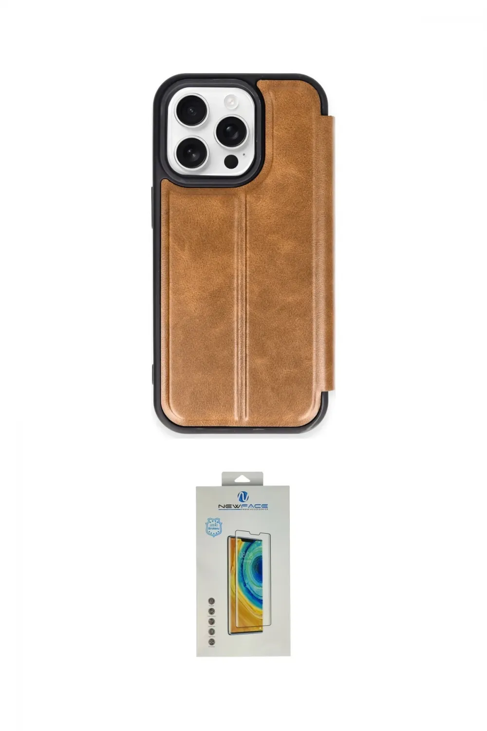 ieg™ iPhone 14 Pro Max Kılıf Zirve Yansıma Serisi - Siyah Polymer Nano Ekran Koruyucu
