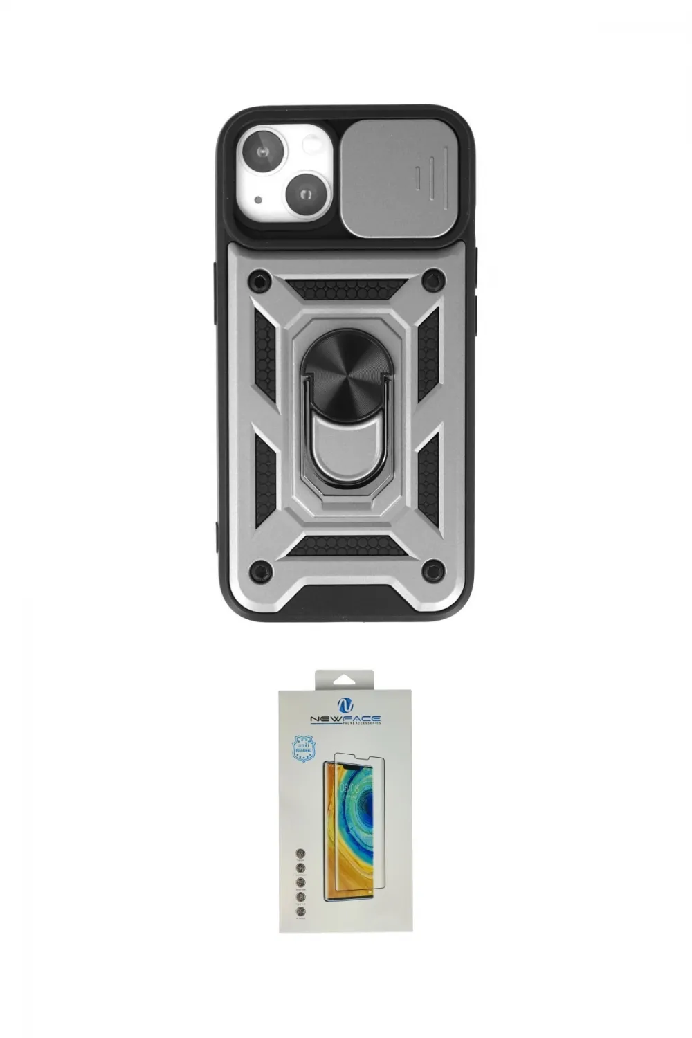 ieg™ iPhone 15 Kılıf Ahenk Klasik - Siyah Polymer Nano Ekran Koruyucu