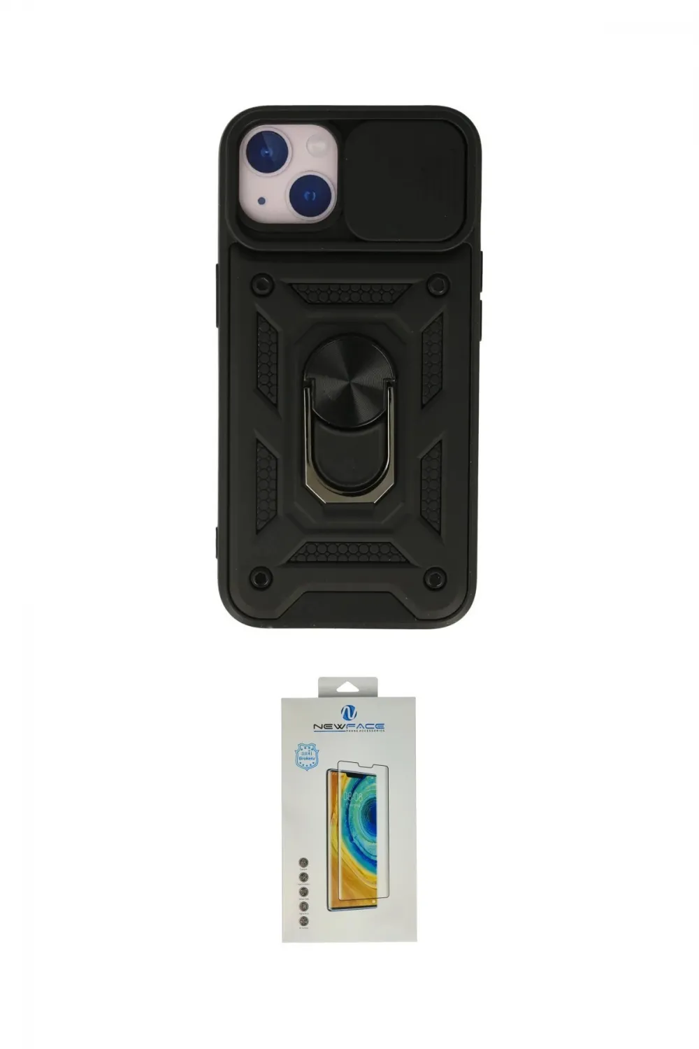 ieg™ iPhone 15 Kılıf Ahenk Klasik - Siyah Polymer Nano Ekran Koruyucu
