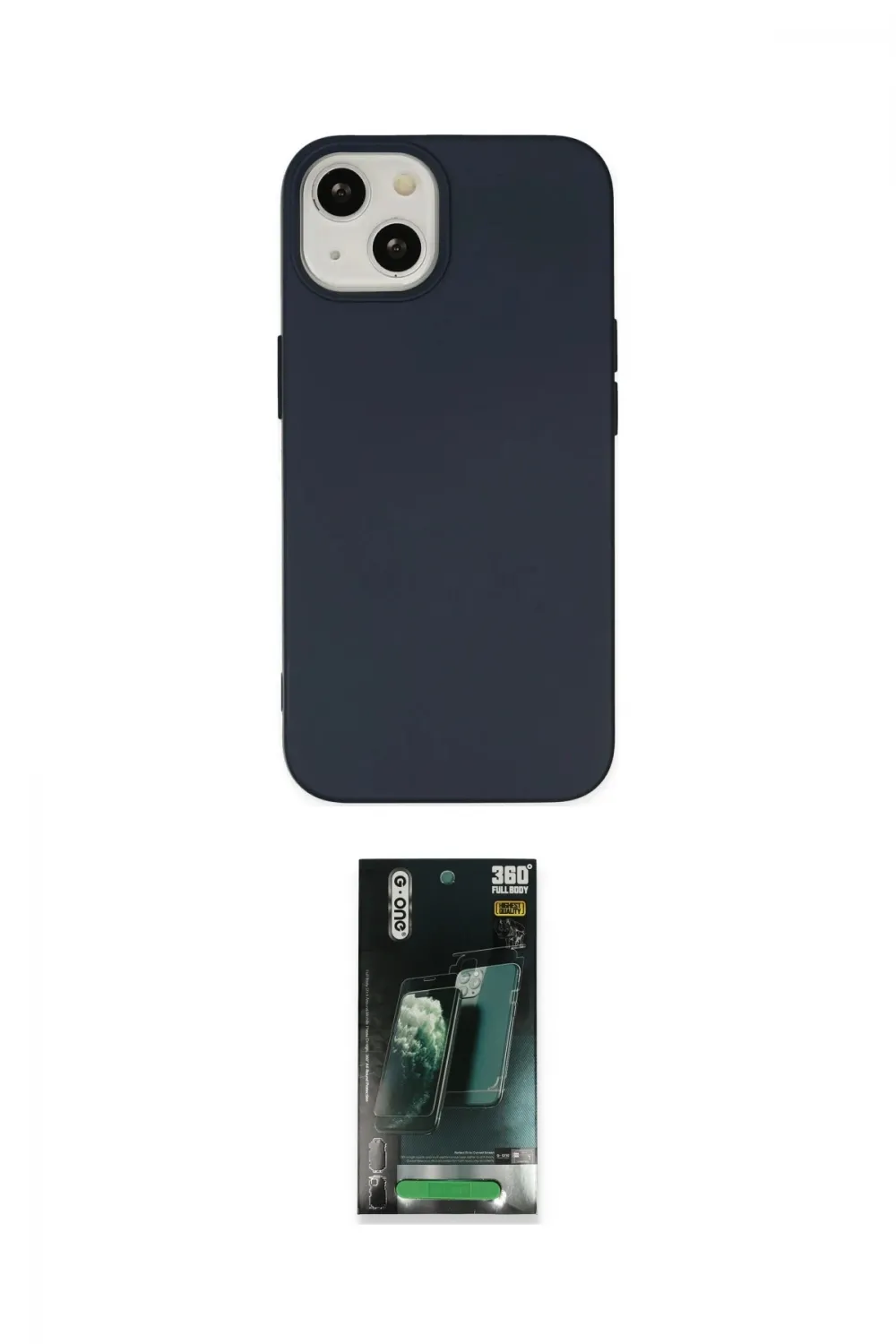 ieg™ iPhone 15 Kılıf Ahenk Serisi - Şeffaf 360 Full Body Arka Koruyucu