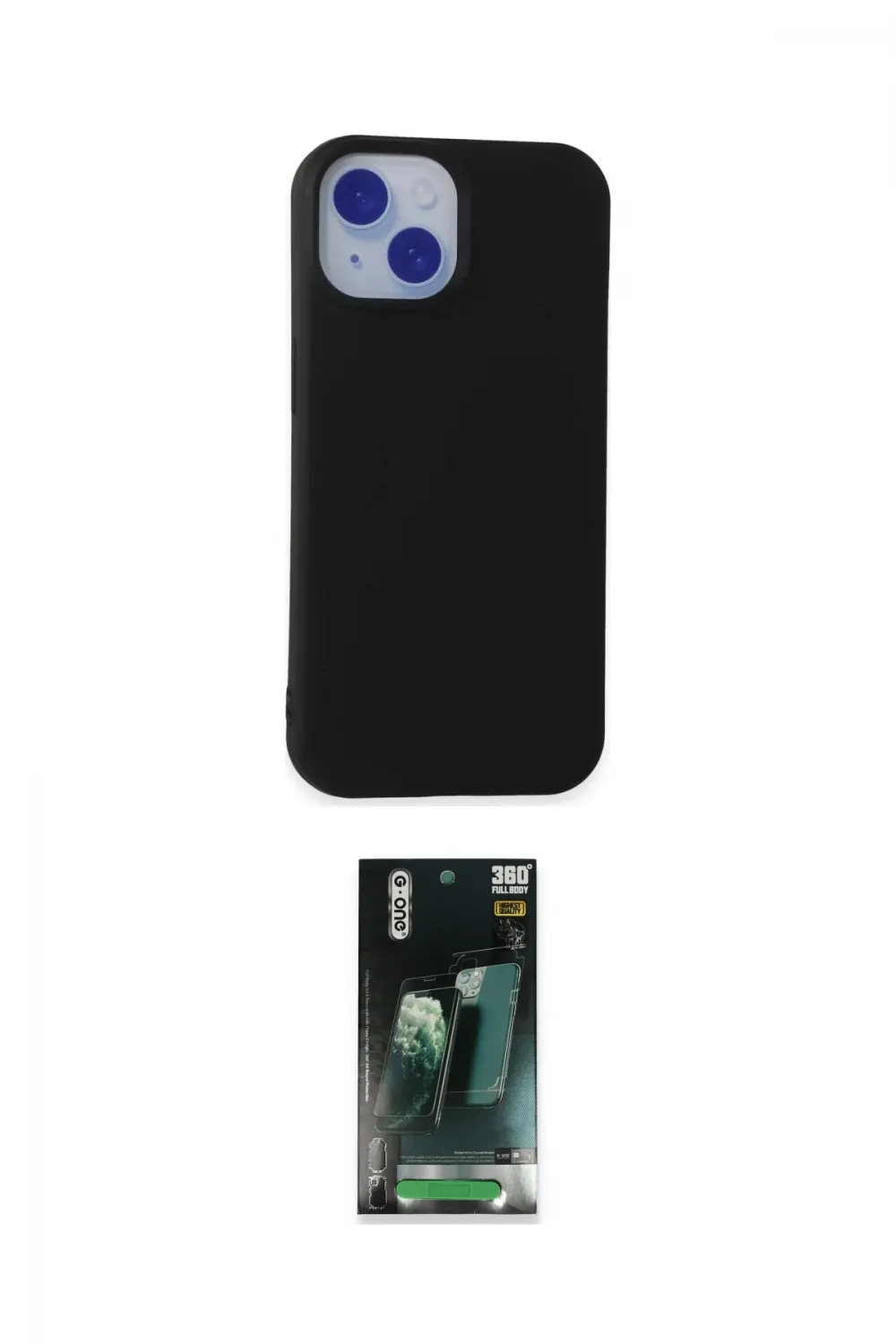 ieg™ iPhone 15 Kılıf Ahenk Serisi - Şeffaf 360 Full Body Arka Koruyucu