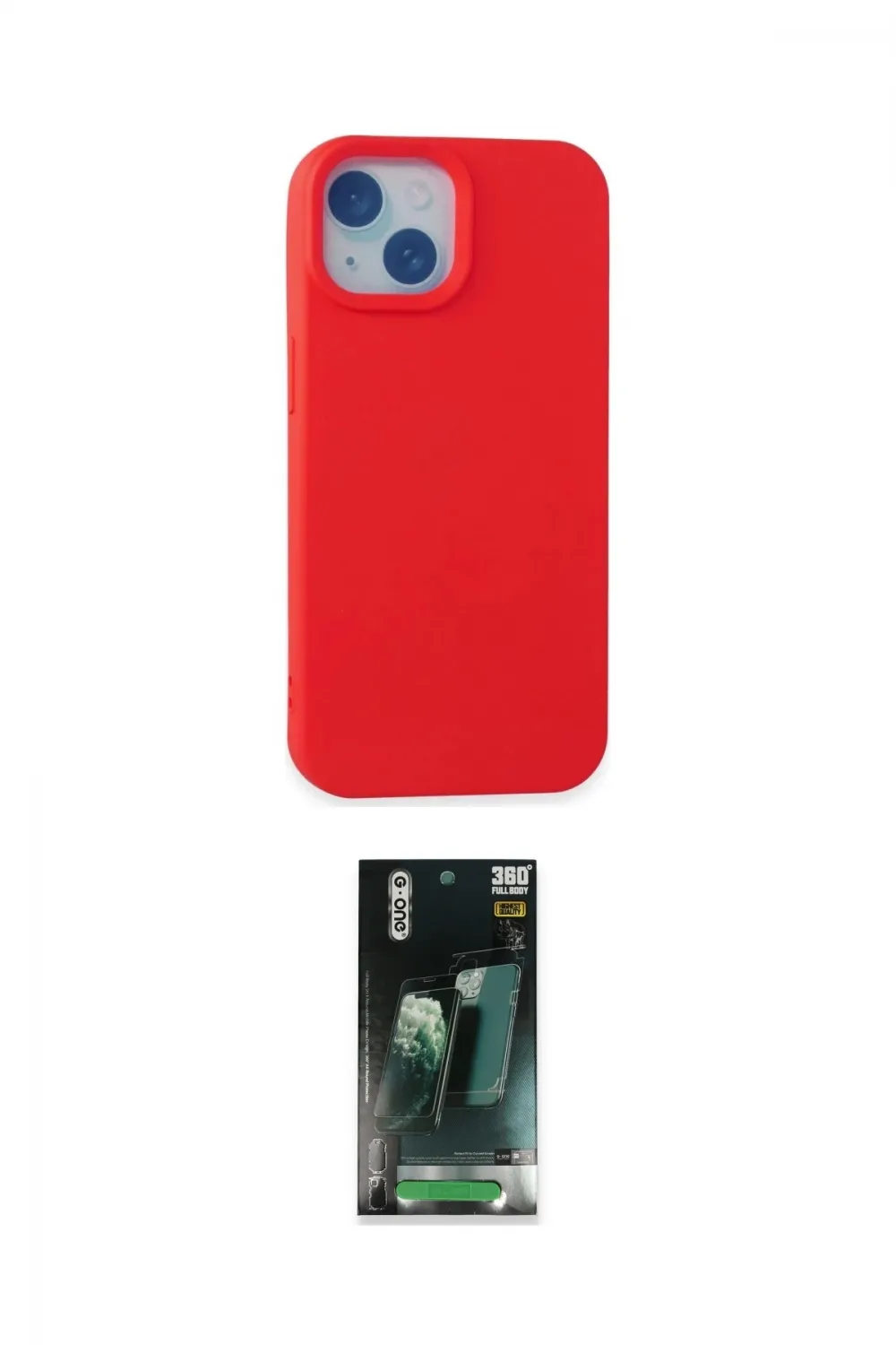 ieg™ iPhone 15 Kılıf Ahenk Serisi - Siyah 360 Mat Full Body Arka Koruyucu