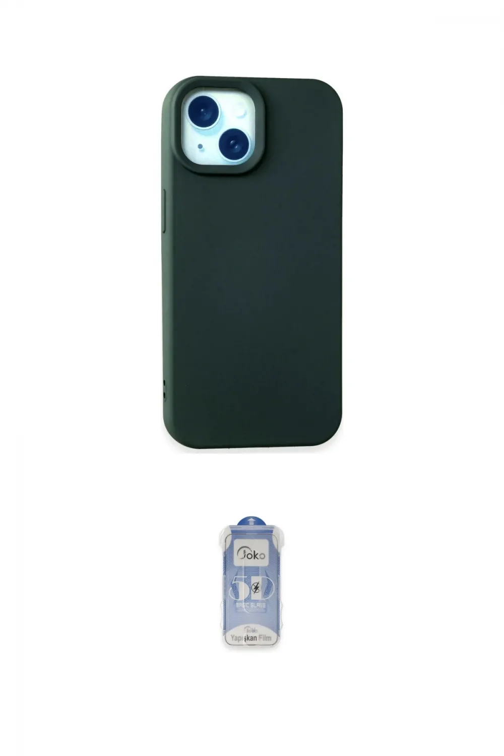ieg™ iPhone 15 Kılıf Ahenk Serisi - Siyah Joko Magic 5D Cam