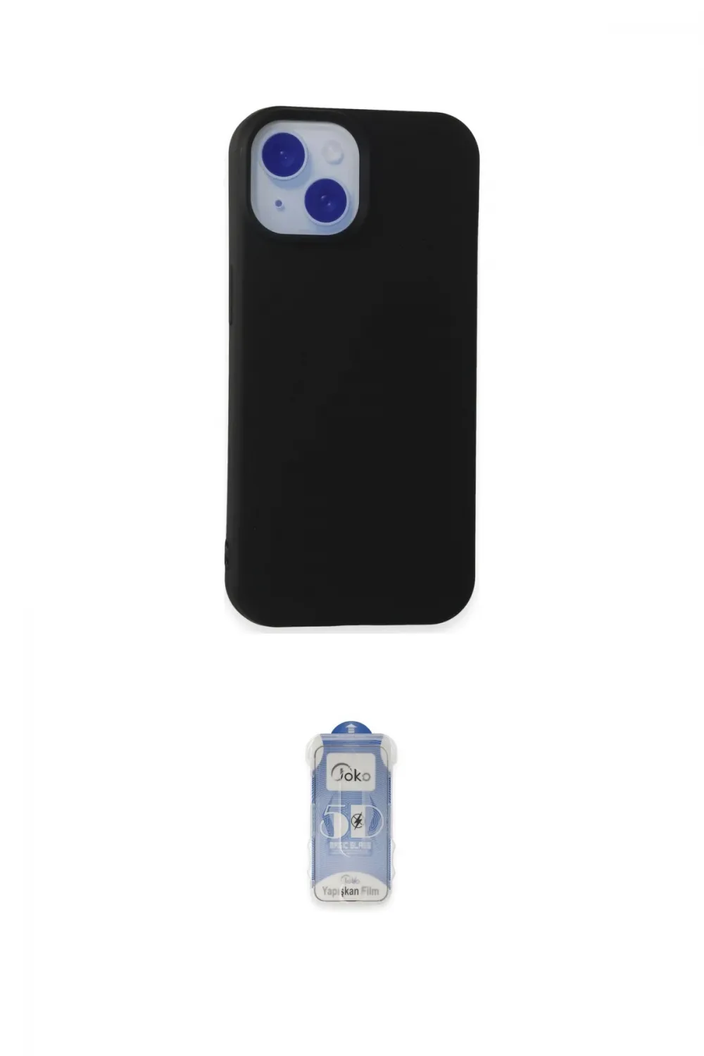 ieg™ iPhone 15 Kılıf Ahenk Serisi - Siyah Joko Magic 5D Cam