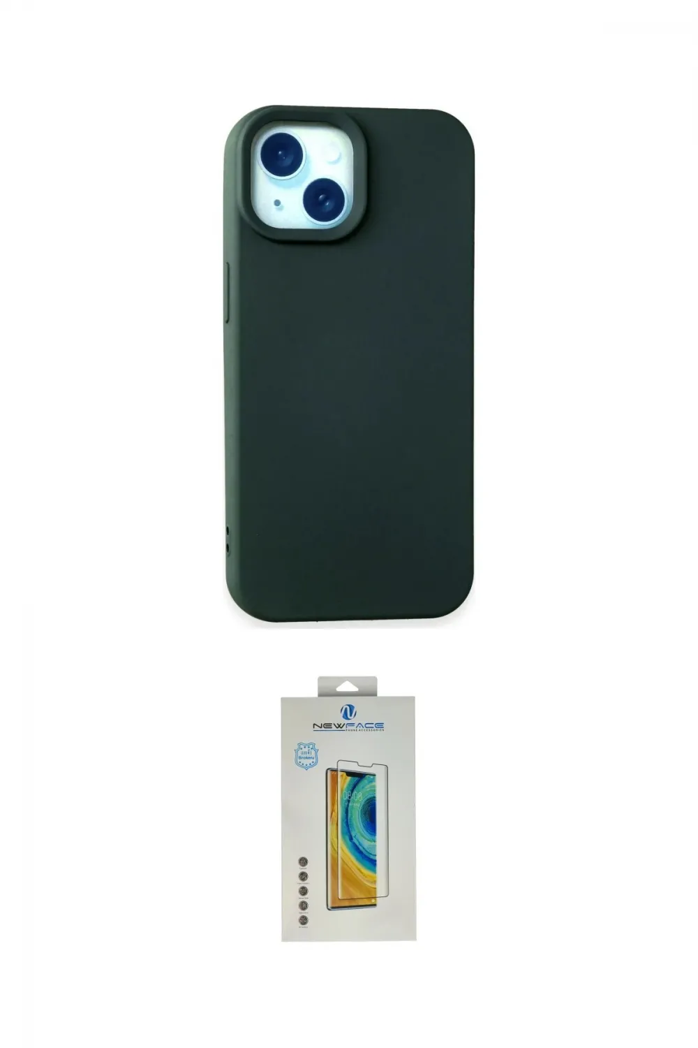 ieg™ iPhone 15 Kılıf Ahenk Serisi - Siyah Polymer Nano Ekran Koruyucu