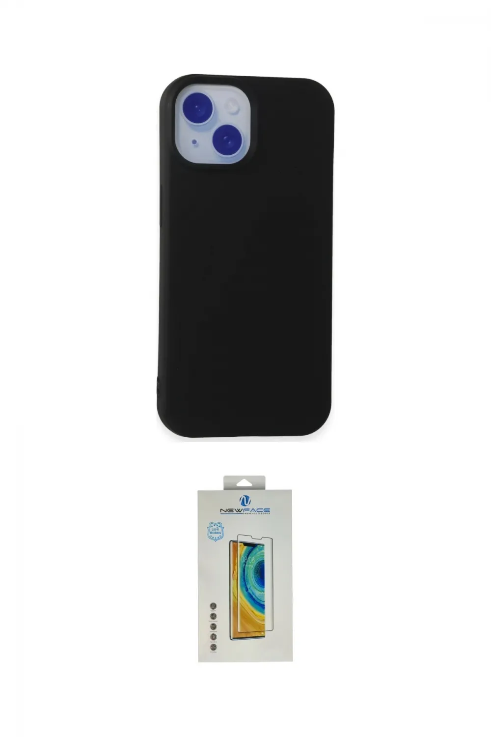 ieg™ iPhone 15 Kılıf Ahenk Serisi - Siyah Polymer Nano Ekran Koruyucu