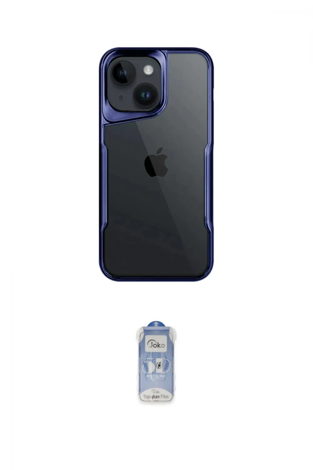 ieg™ iPhone 15 Kılıf Akış Çizgi Koleksiyonu - Siyah Joko Magic 5D Cam