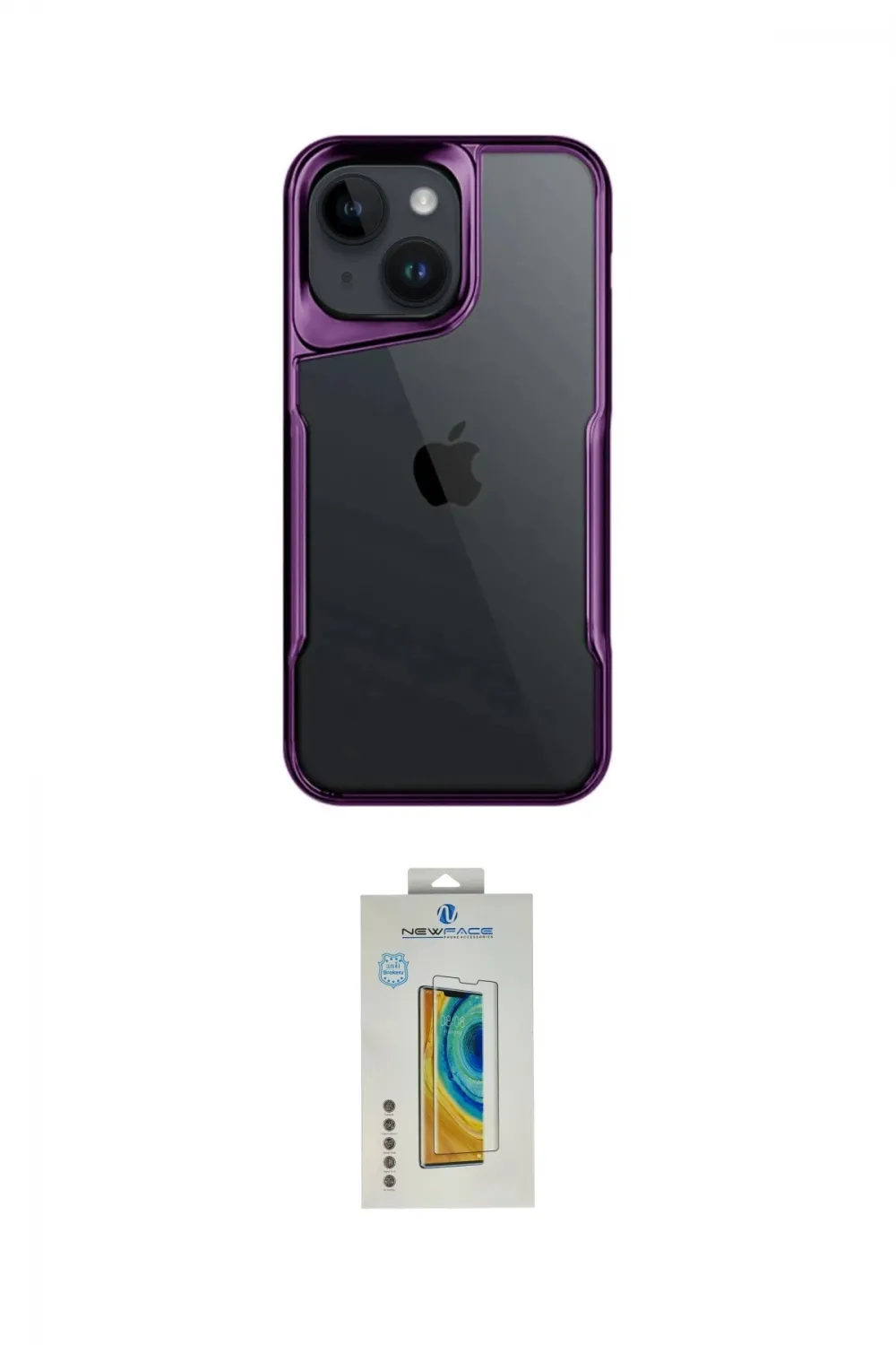 ieg™ iPhone 15 Kılıf Akış Çizgi Koleksiyonu - Siyah Polymer Nano Ekran Koruyucu