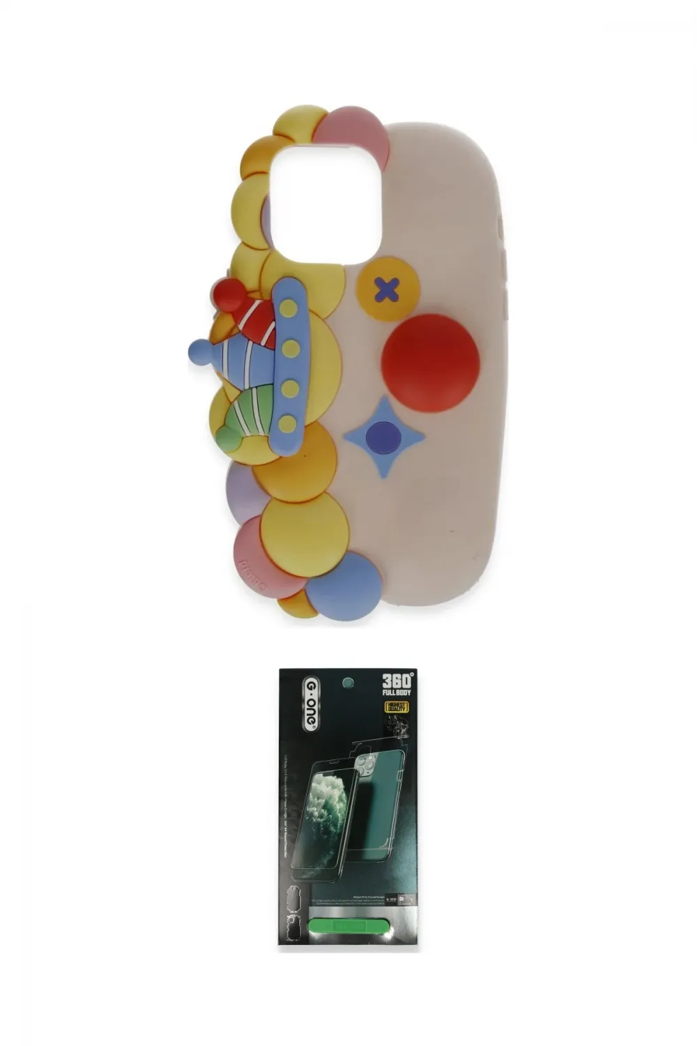 ieg™ iPhone 15 Kılıf Akış Yansıma - Şeffaf 360 Full Body Arka Koruyucu