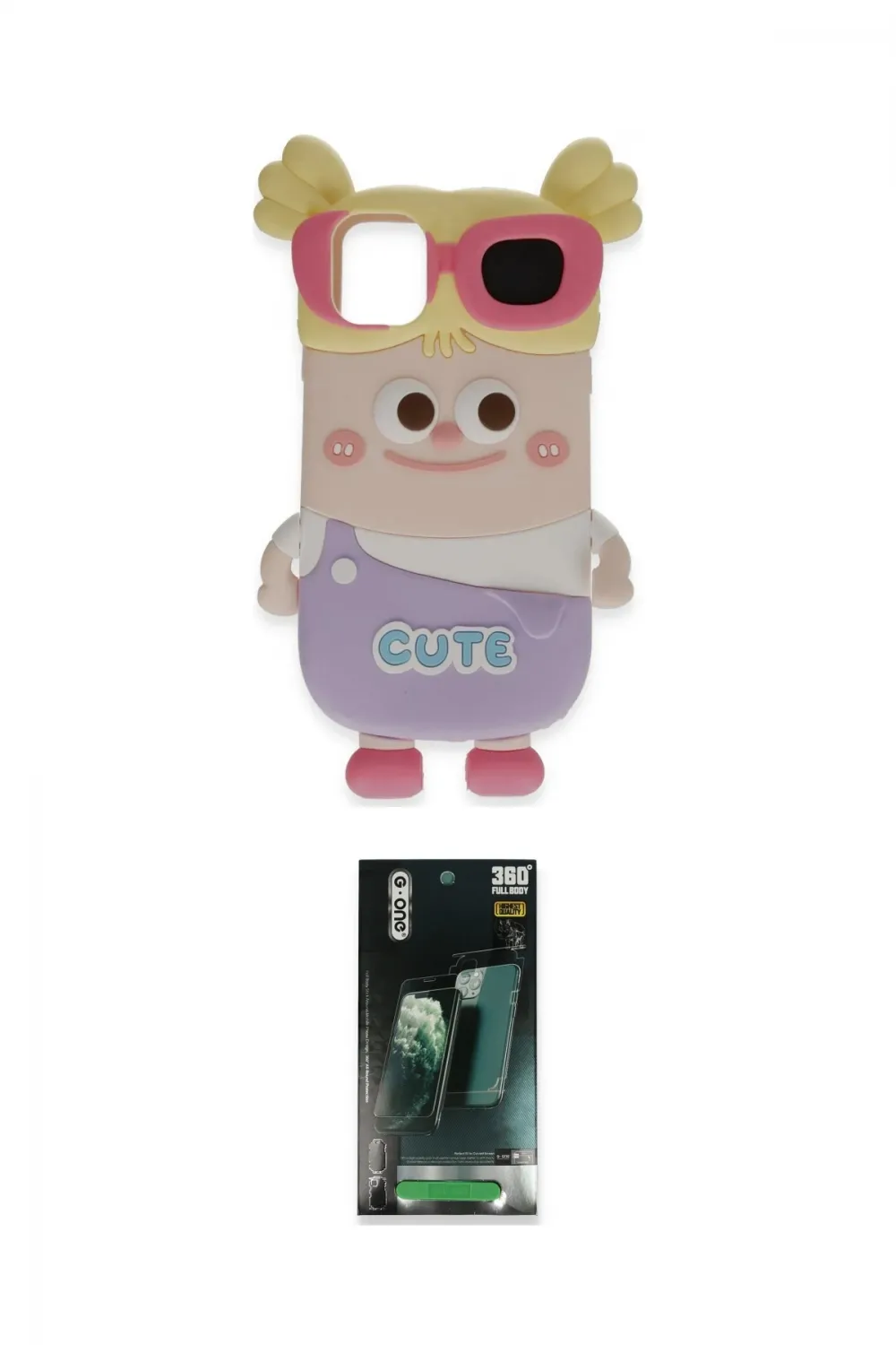ieg™ iPhone 15 Kılıf Akış Yansıma - Siyah 360 Mat Full Body Arka Koruyucu