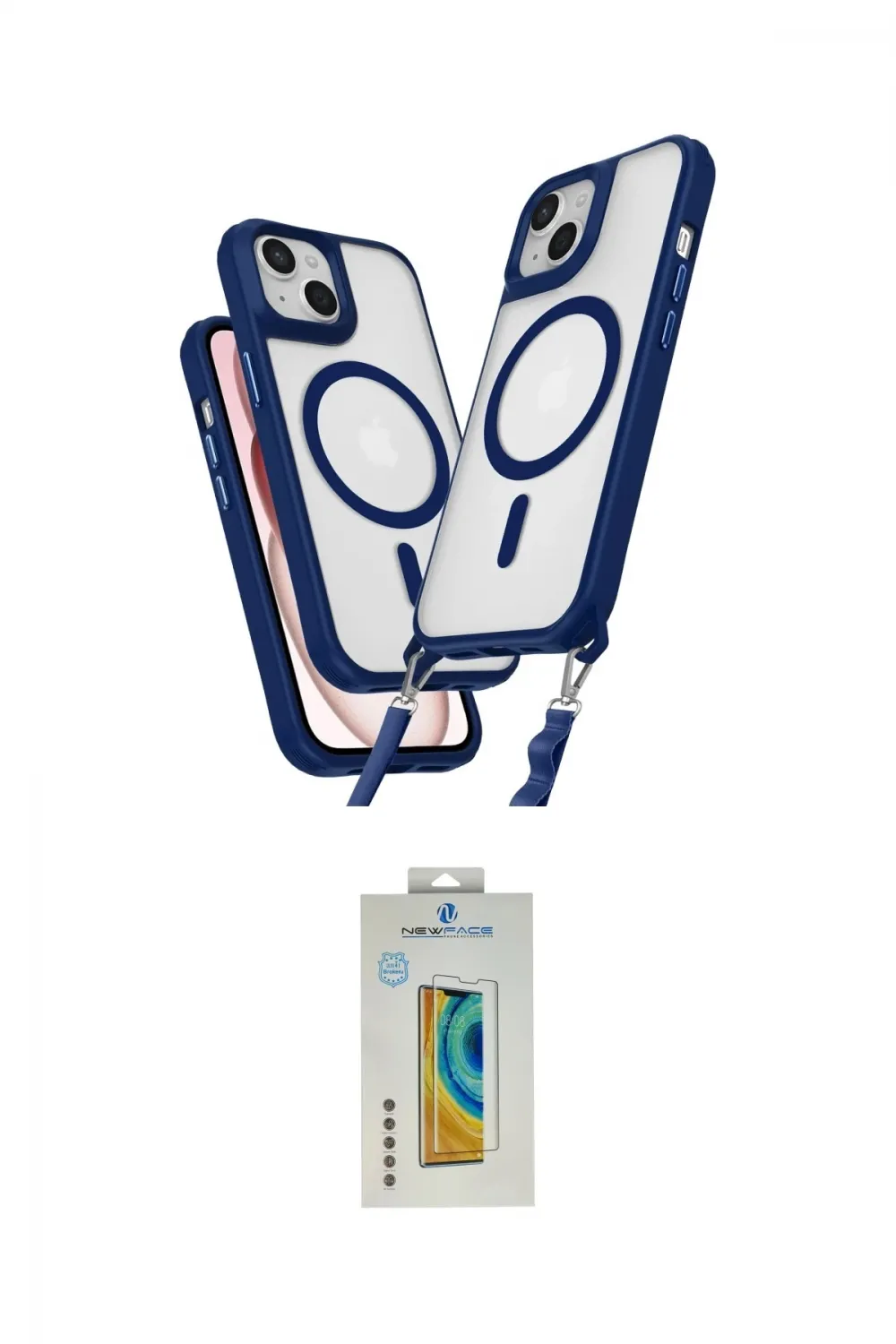 ieg™ iPhone 15 Kılıf Atlas Doku Koleksiyonu - Siyah Polymer Nano Ekran Koruyucu