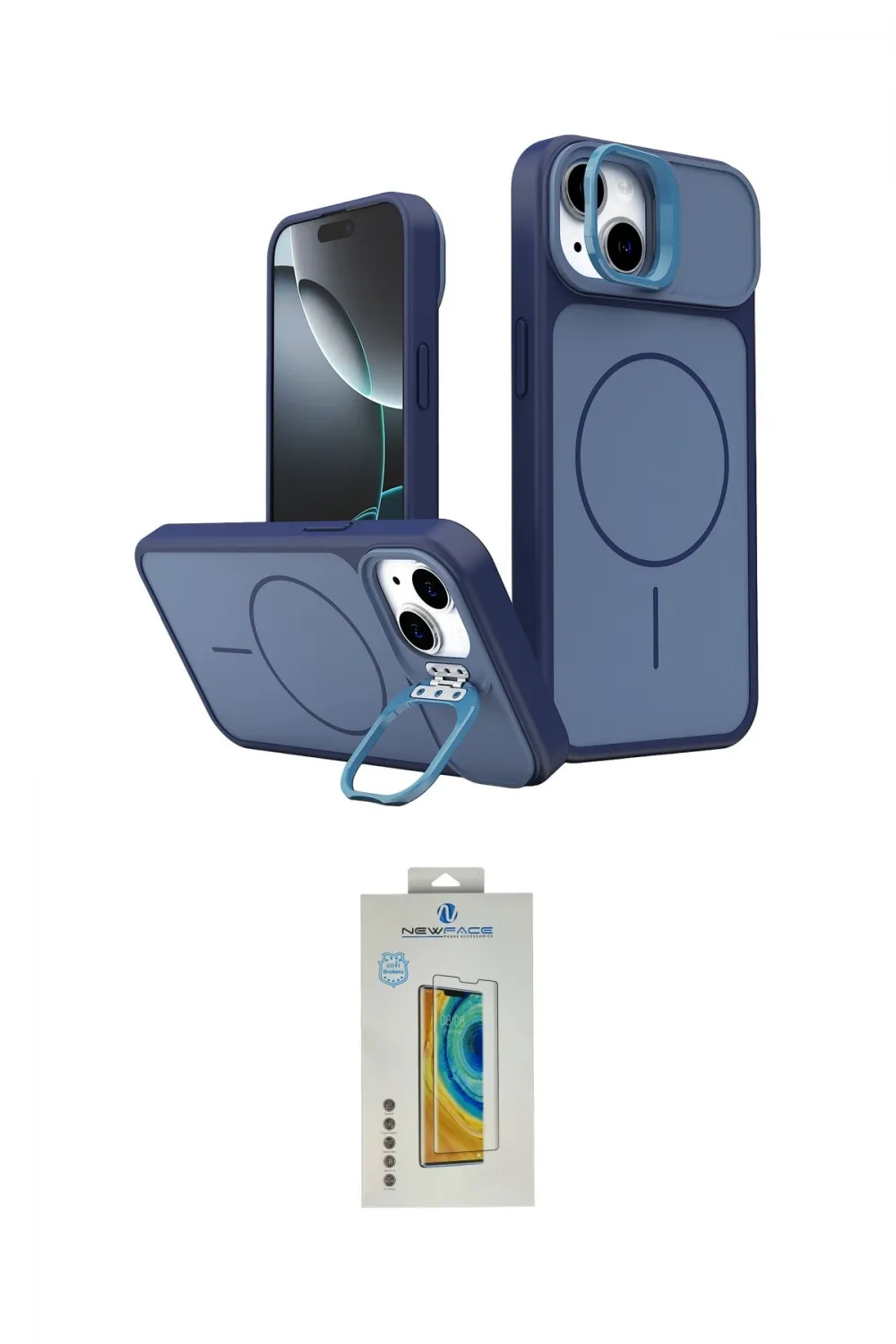 ieg™ iPhone 15 Kılıf İz Modern Prime - Siyah Polymer Nano Ekran Koruyucu
