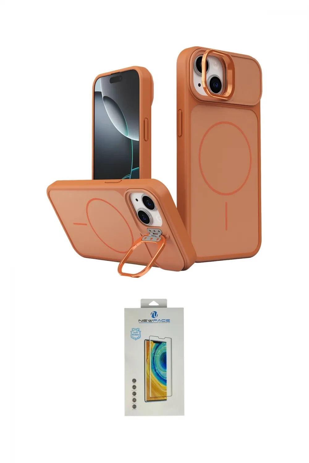 ieg™ iPhone 15 Kılıf İz Modern Prime - Siyah Polymer Nano Ekran Koruyucu