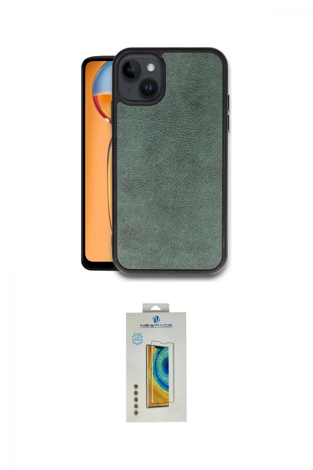 ieg™ iPhone 15 Kılıf Kıvılcım Işık Serisi - Siyah Polymer Nano Ekran Koruyucu