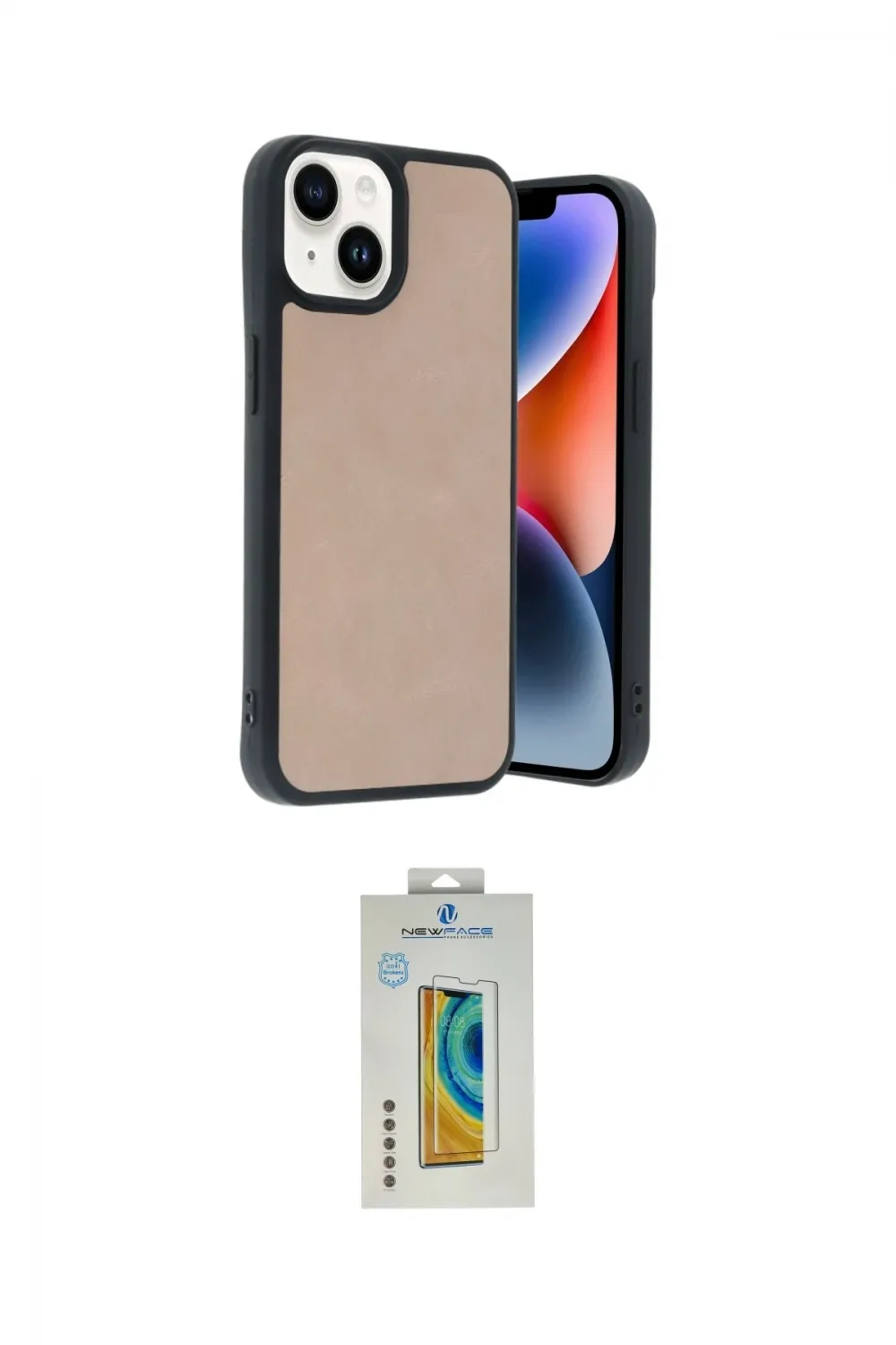 ieg™ iPhone 15 Kılıf Kıvılcım Işık Serisi - Siyah Polymer Nano Ekran Koruyucu