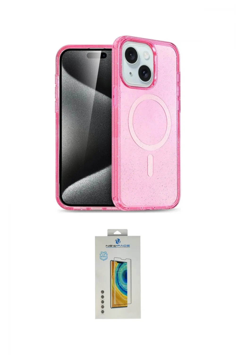 ieg™ iPhone 15 Kılıf Nova Asil Prime - Siyah Polymer Nano Ekran Koruyucu