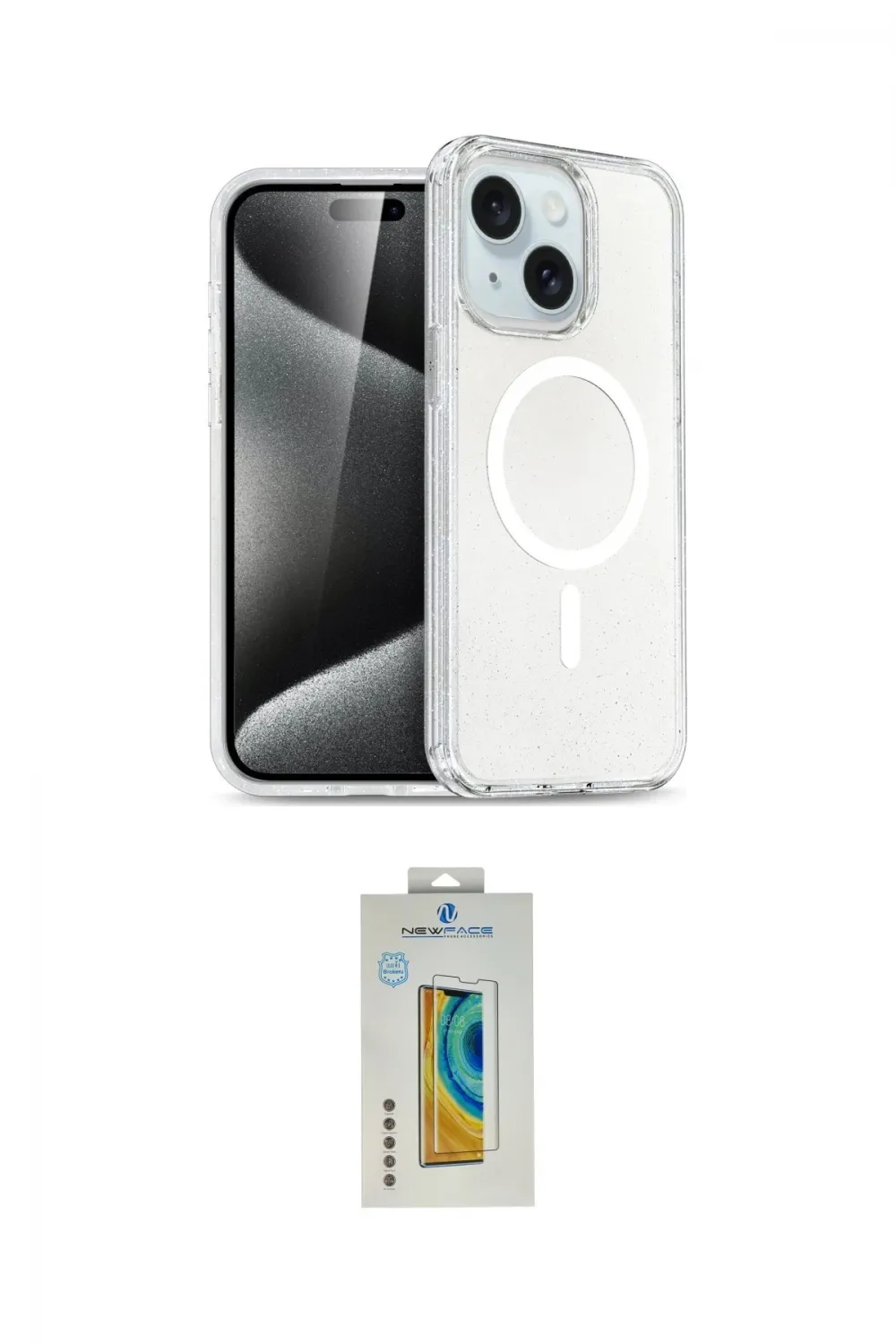 ieg™ iPhone 15 Kılıf Nova Asil Prime - Siyah Polymer Nano Ekran Koruyucu