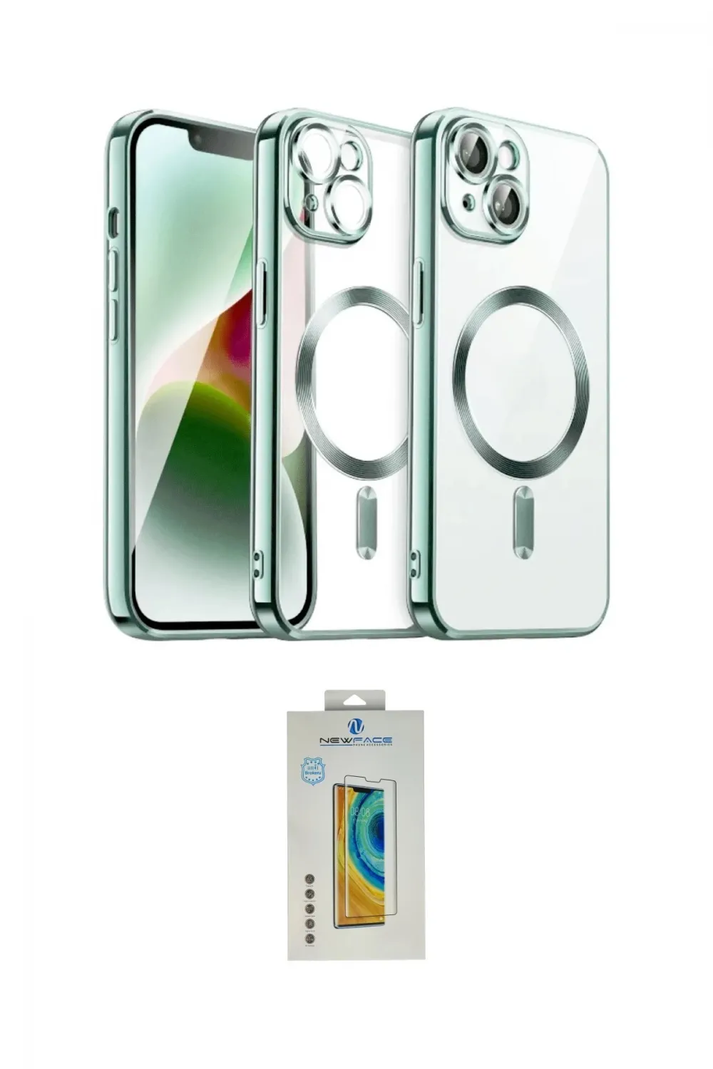 ieg™ iPhone 15 Kılıf Nova Işık Özel Seri - Siyah Polymer Nano Ekran Koruyucu