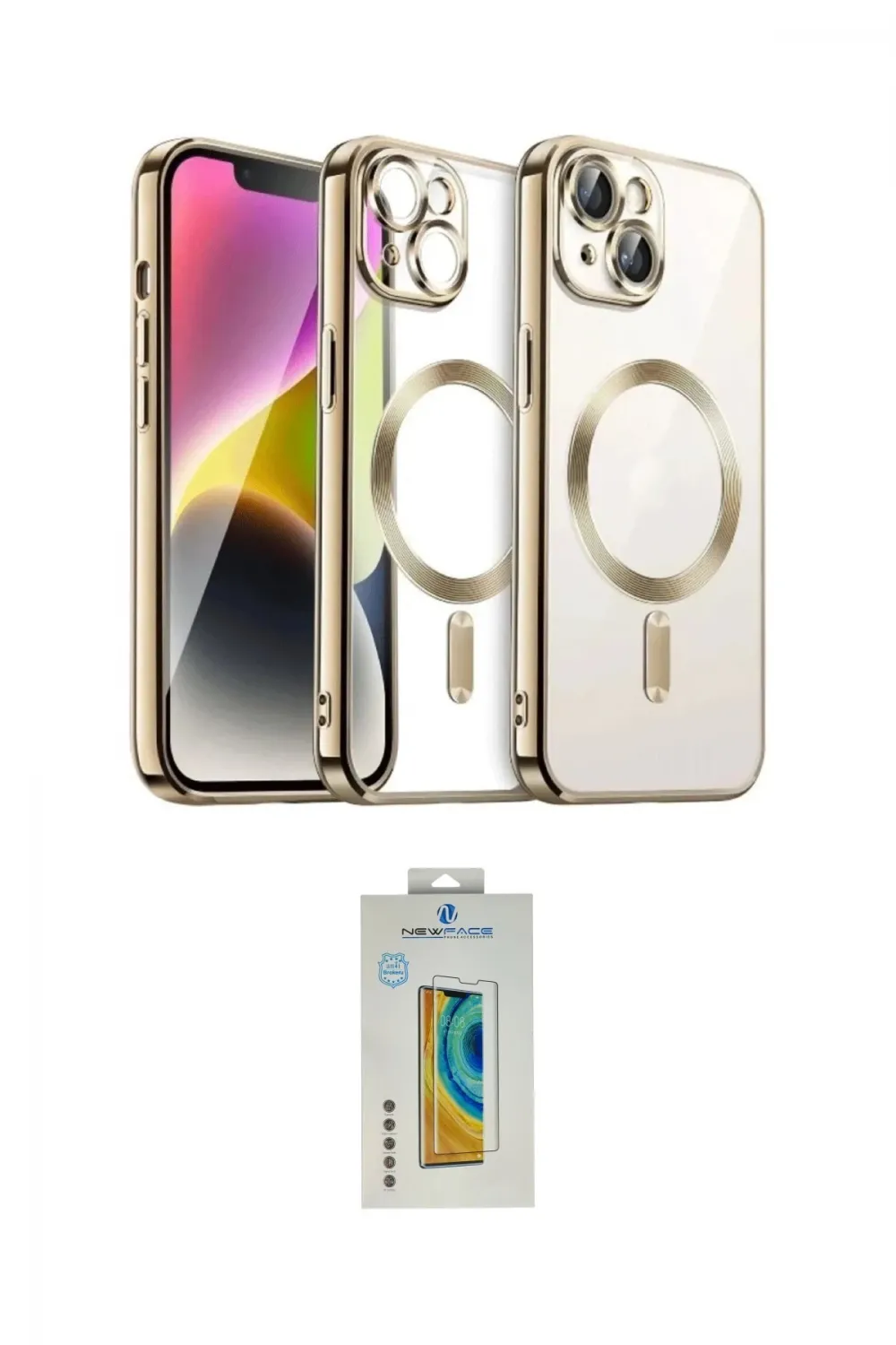 ieg™ iPhone 15 Kılıf Nova Işık Özel Seri - Siyah Polymer Nano Ekran Koruyucu