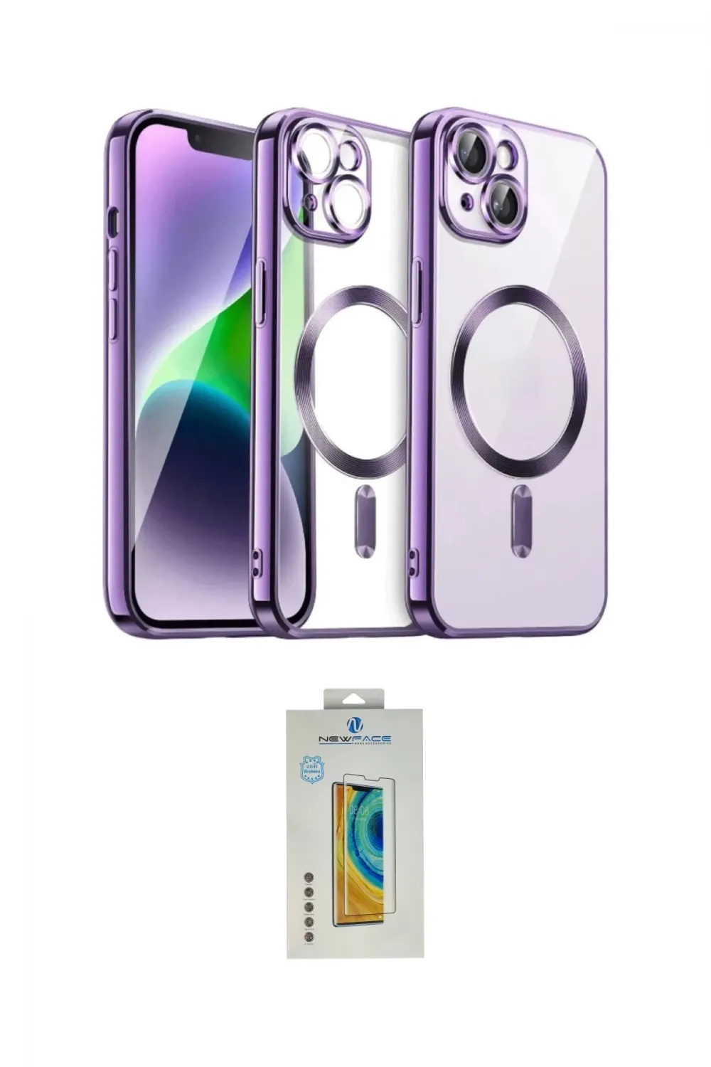ieg™ iPhone 15 Kılıf Nova Işık Özel Seri - Siyah Polymer Nano Ekran Koruyucu