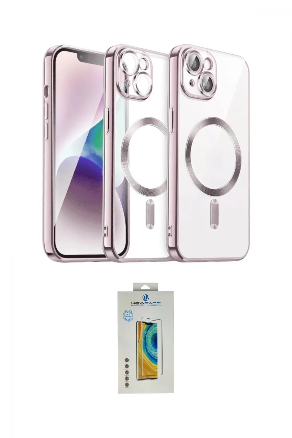 ieg™ iPhone 15 Kılıf Nova Işık Özel Seri - Siyah Polymer Nano Ekran Koruyucu