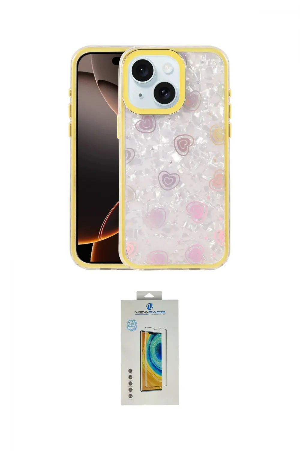 ieg™ iPhone 15 Kılıf Odak Prime - Siyah Polymer Nano Ekran Koruyucu