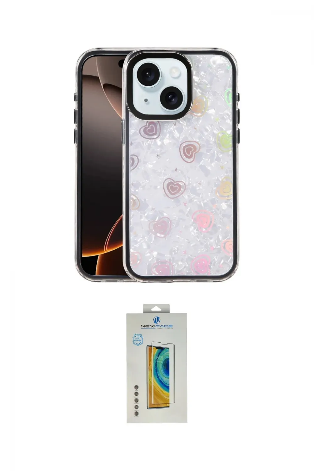 ieg™ iPhone 15 Kılıf Odak Prime - Siyah Polymer Nano Ekran Koruyucu