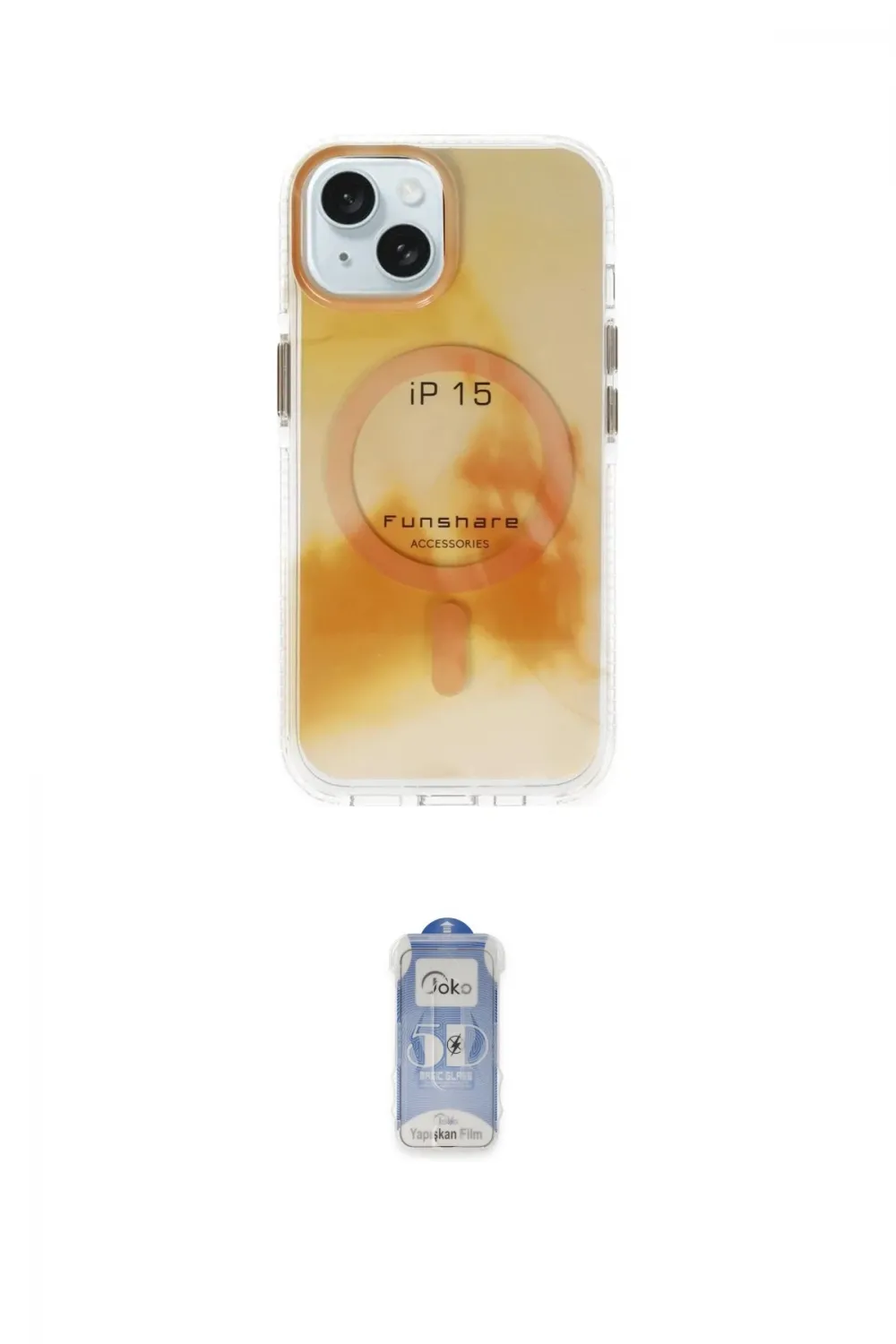 ieg™ iPhone 15 Kılıf Ufuk Doku Prime - Siyah Joko Magic 5D Cam