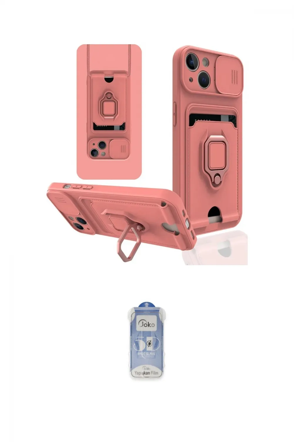 ieg™ iPhone 15 Kılıf Vadi Form Prime - Siyah Joko Magic 5D Cam
