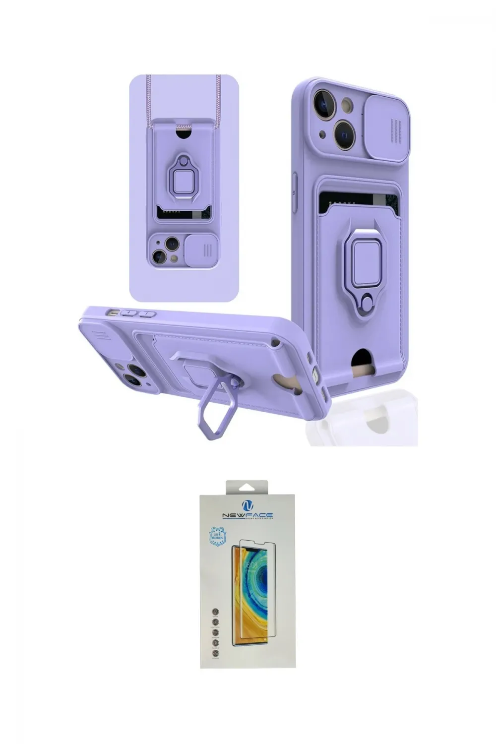 ieg™ iPhone 15 Kılıf Vadi Form Prime - Siyah Polymer Nano Ekran Koruyucu