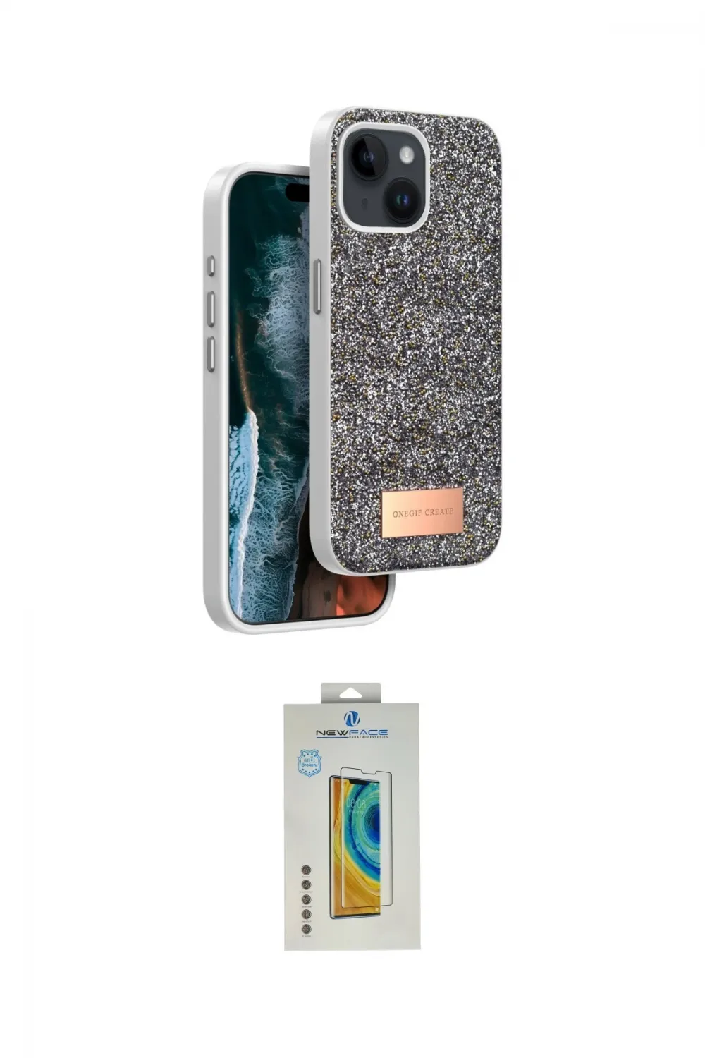 ieg™ iPhone 15 Kılıf Vadi Klasik Serisi - Siyah Polymer Nano Ekran Koruyucu