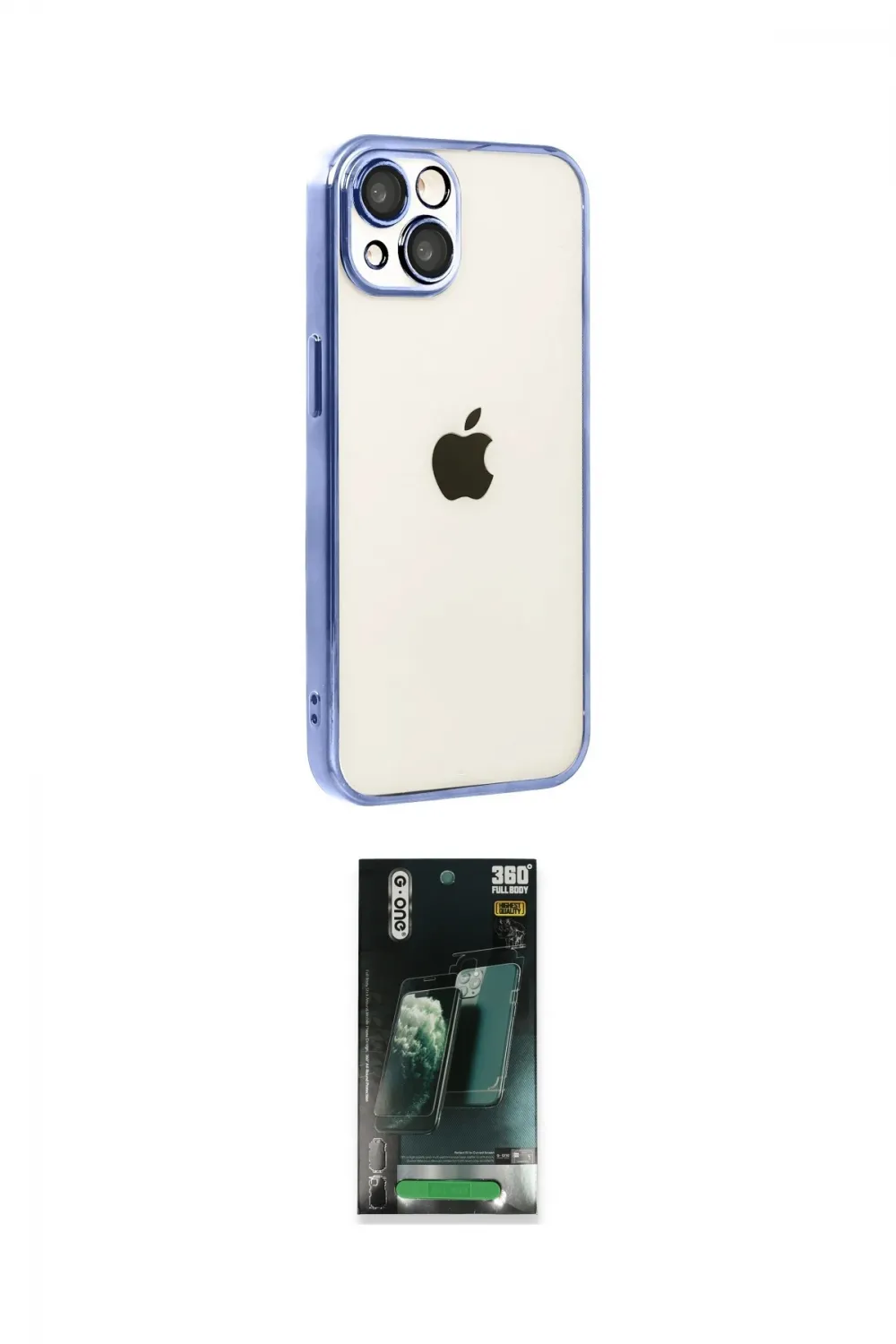 ieg™ iPhone 15 Kılıf Vadi Minimal - Siyah 360 Mat Full Body Arka Koruyucu