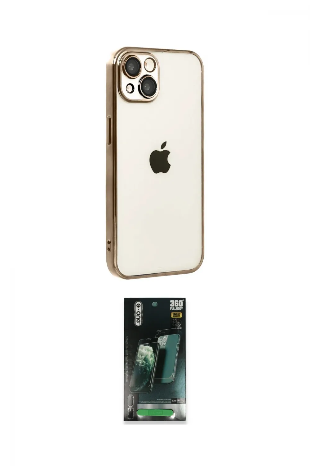 ieg™ iPhone 15 Kılıf Vadi Minimal - Siyah 360 Mat Full Body Arka Koruyucu