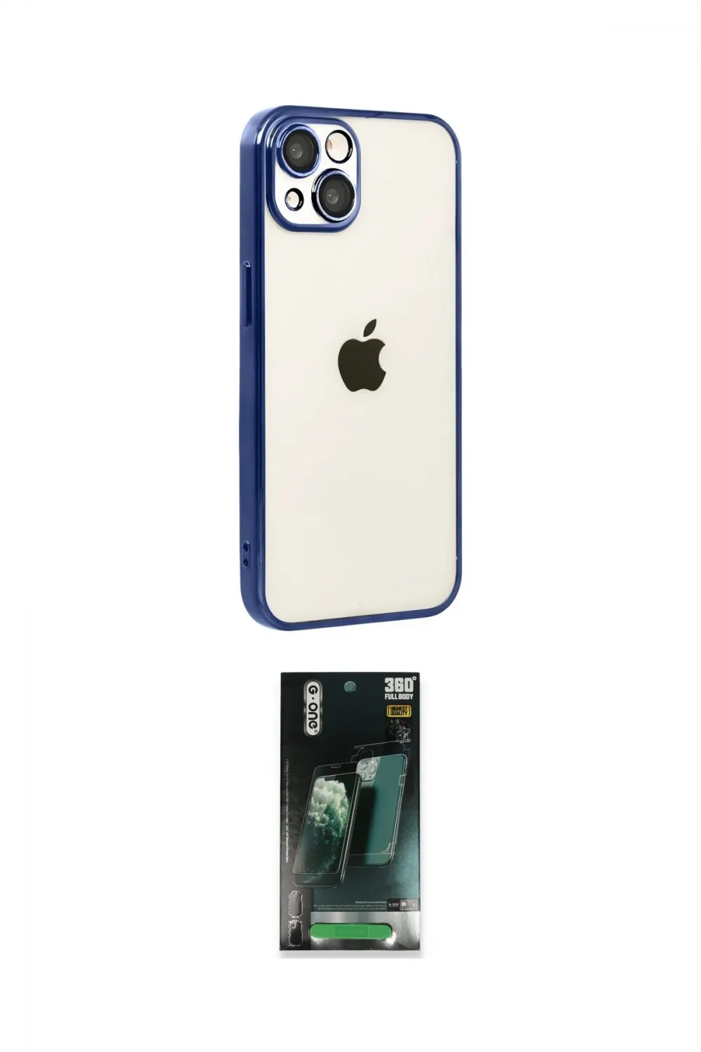ieg™ iPhone 15 Kılıf Vadi Minimal - Siyah 360 Mat Full Body Arka Koruyucu