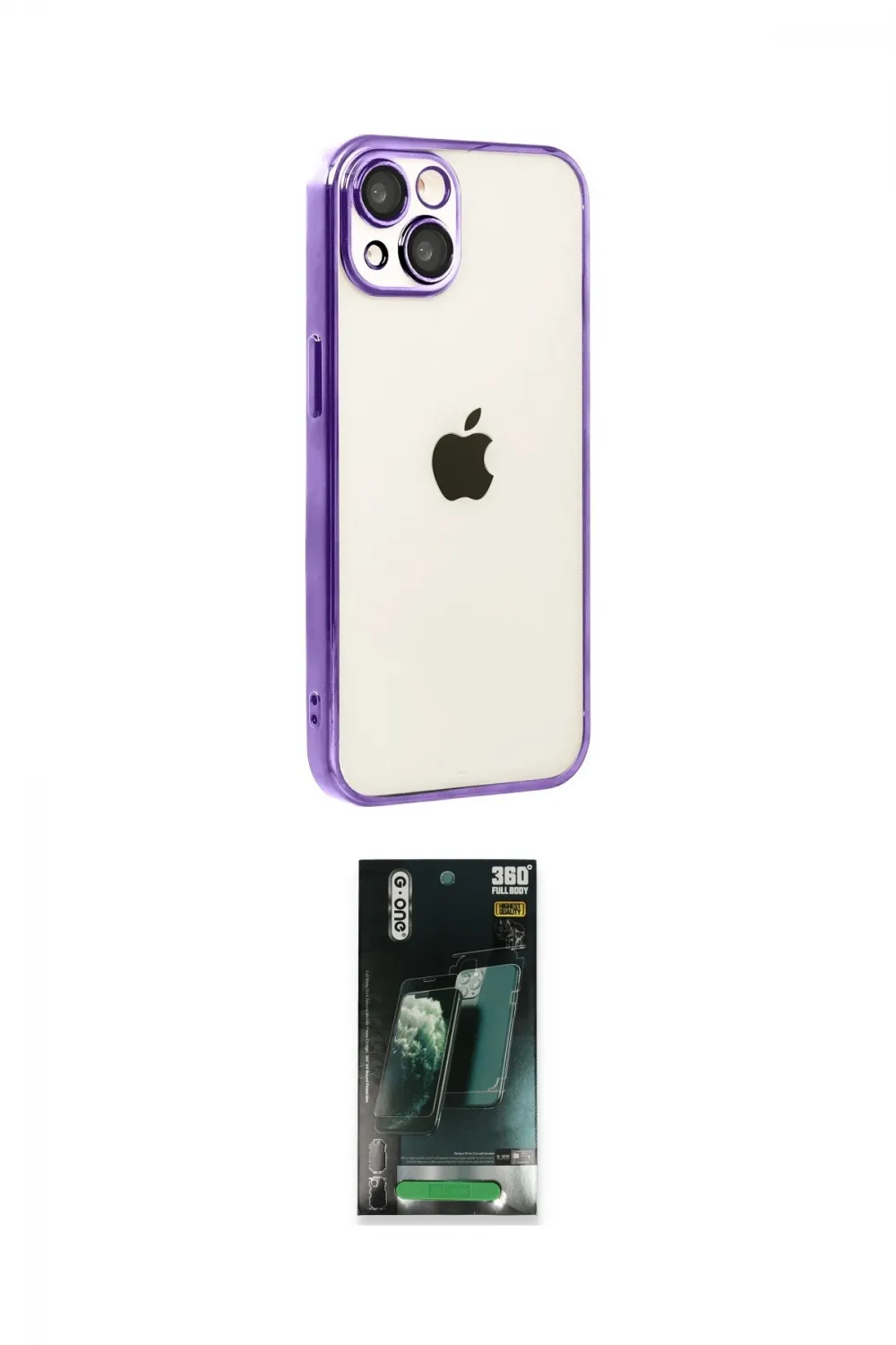 ieg™ iPhone 15 Kılıf Vadi Minimal - Siyah 360 Mat Full Body Arka Koruyucu