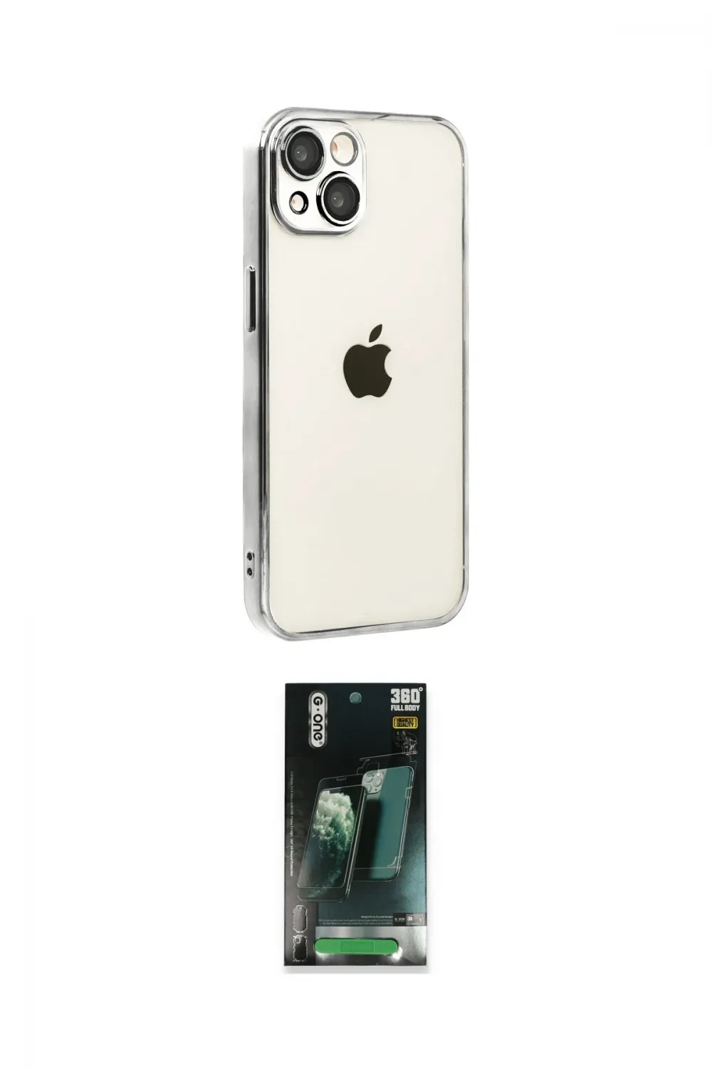 ieg™ iPhone 15 Kılıf Vadi Minimal - Siyah 360 Mat Full Body Arka Koruyucu