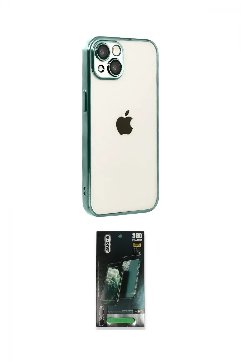 ieg™ iPhone 15 Kılıf Vadi Minimal - Siyah 360 Mat Full Body Arka Koruyucu