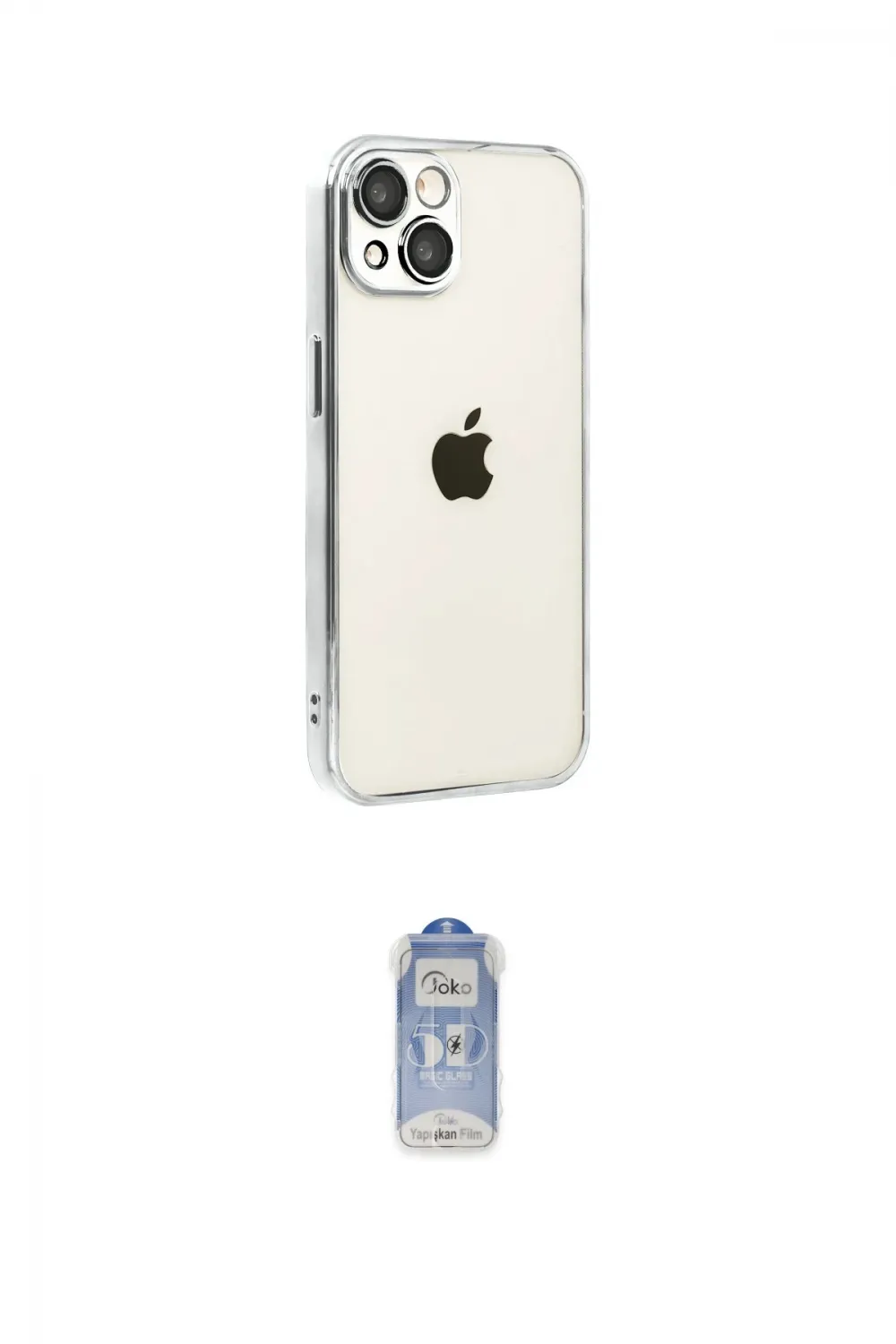 ieg™ iPhone 15 Kılıf Vadi Minimal - Siyah Joko Magic 5D Cam