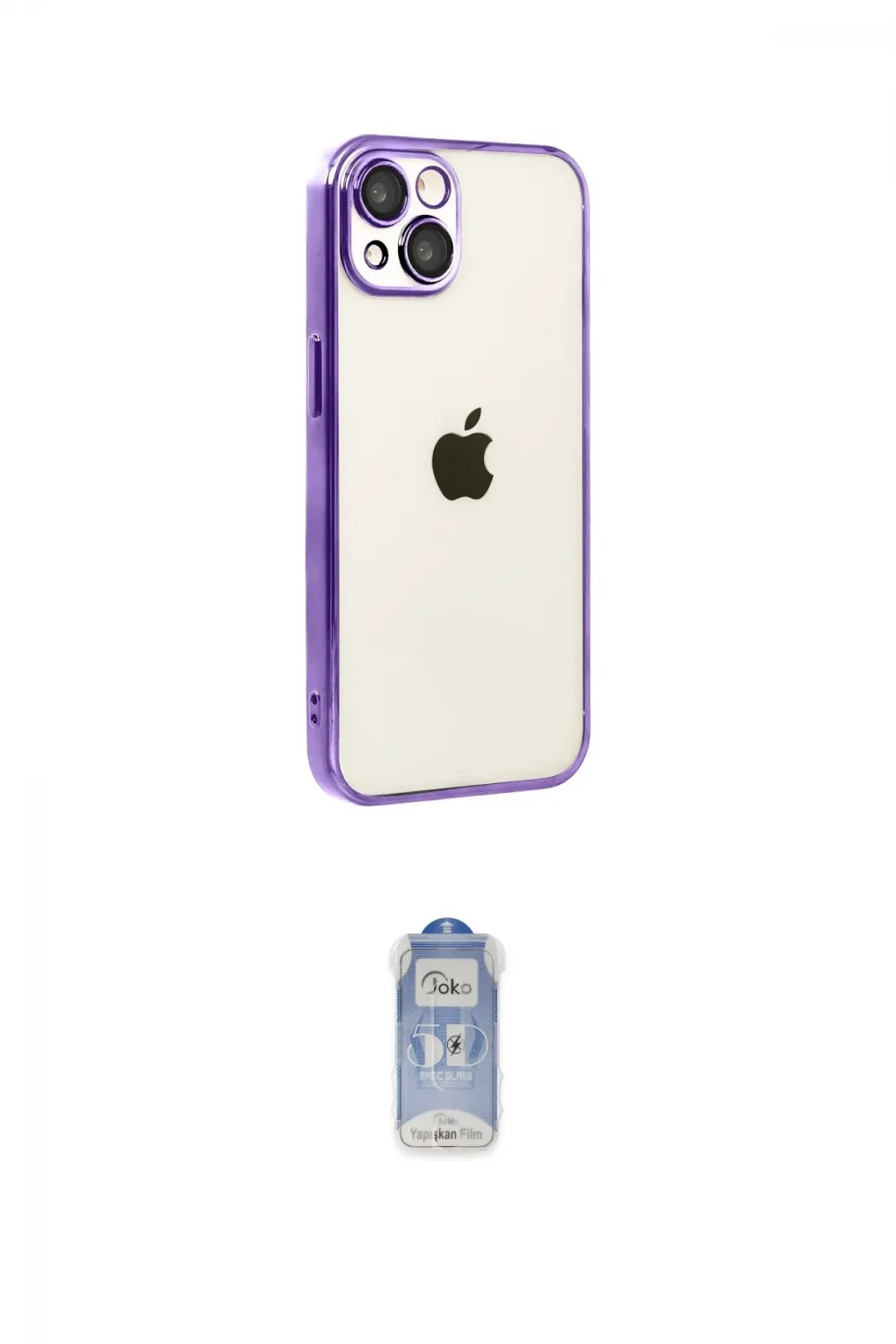 ieg™ iPhone 15 Kılıf Vadi Minimal - Siyah Joko Magic 5D Cam