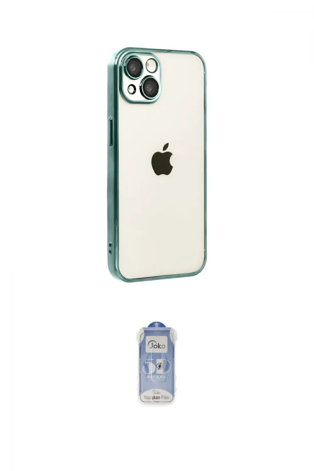 ieg™ iPhone 15 Kılıf Vadi Minimal - Siyah Joko Magic 5D Cam