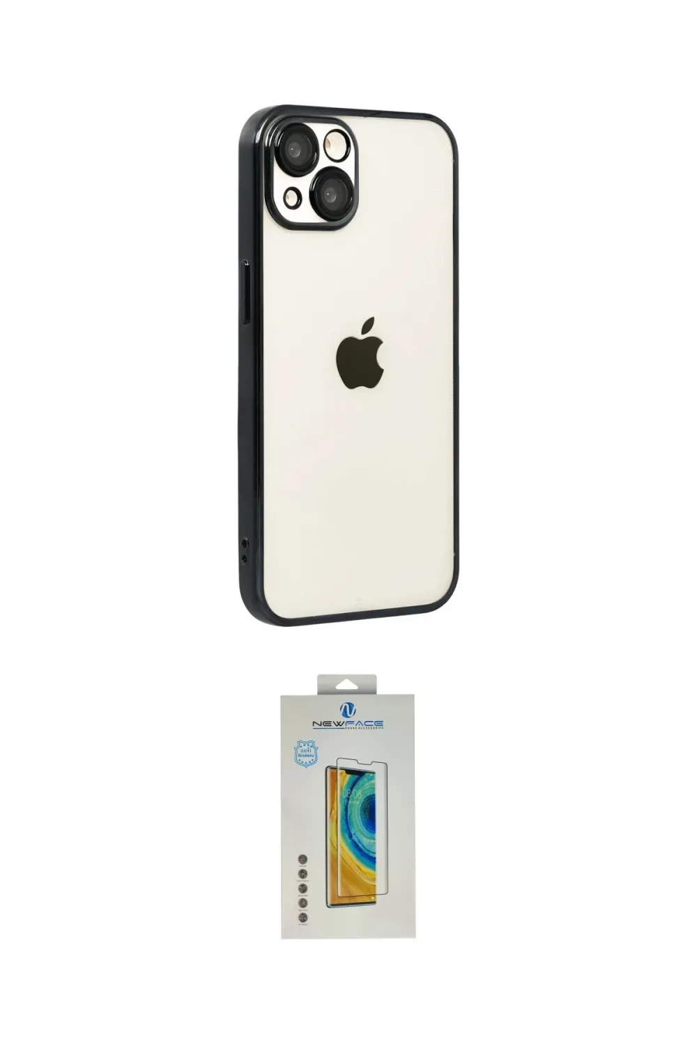 ieg™ iPhone 15 Kılıf Vadi Minimal - Siyah Polymer Nano Ekran Koruyucu