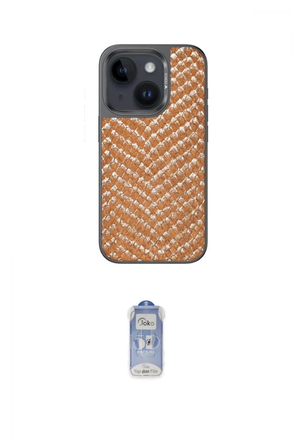 ieg™ iPhone 15 Kılıf Vadi Özel Seri - Siyah Joko Magic 5D Cam