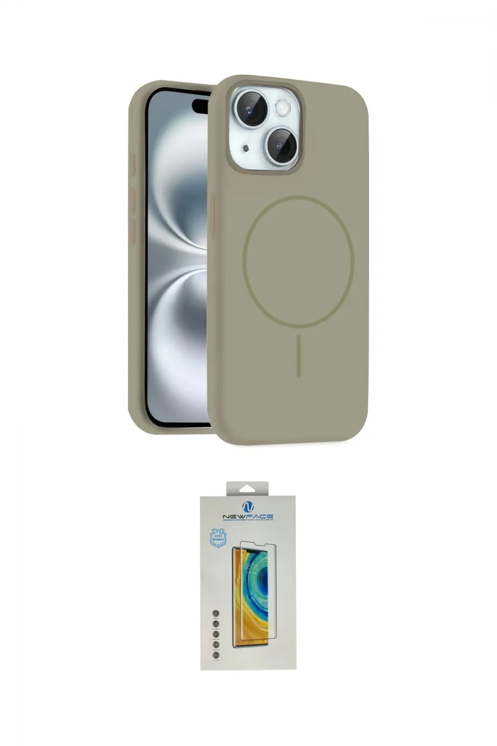 ieg™ iPhone 15 Kılıf Yankı Form Serisi - Siyah Polymer Nano Ekran Koruyucu
