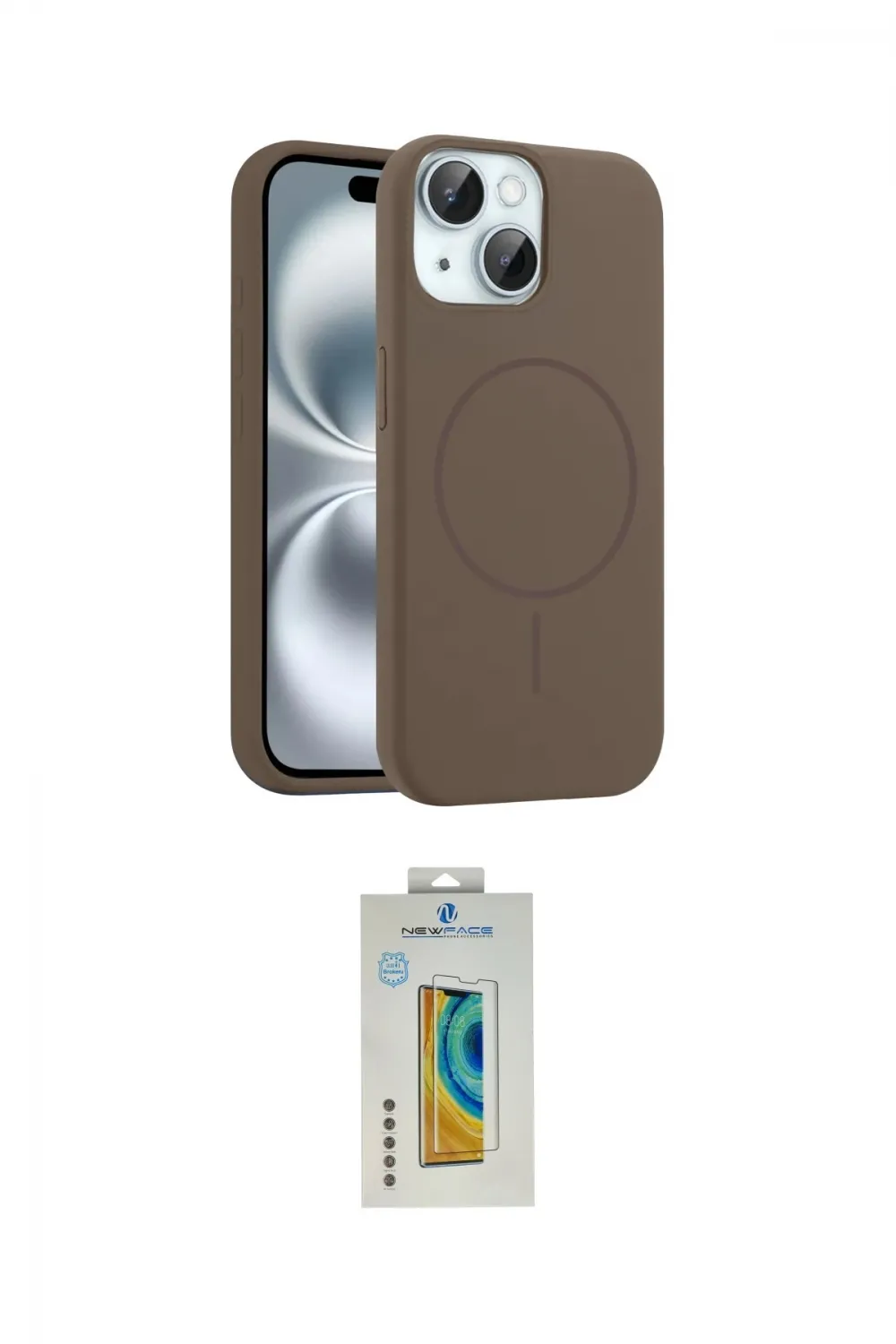 ieg™ iPhone 15 Kılıf Yankı Form Serisi - Siyah Polymer Nano Ekran Koruyucu