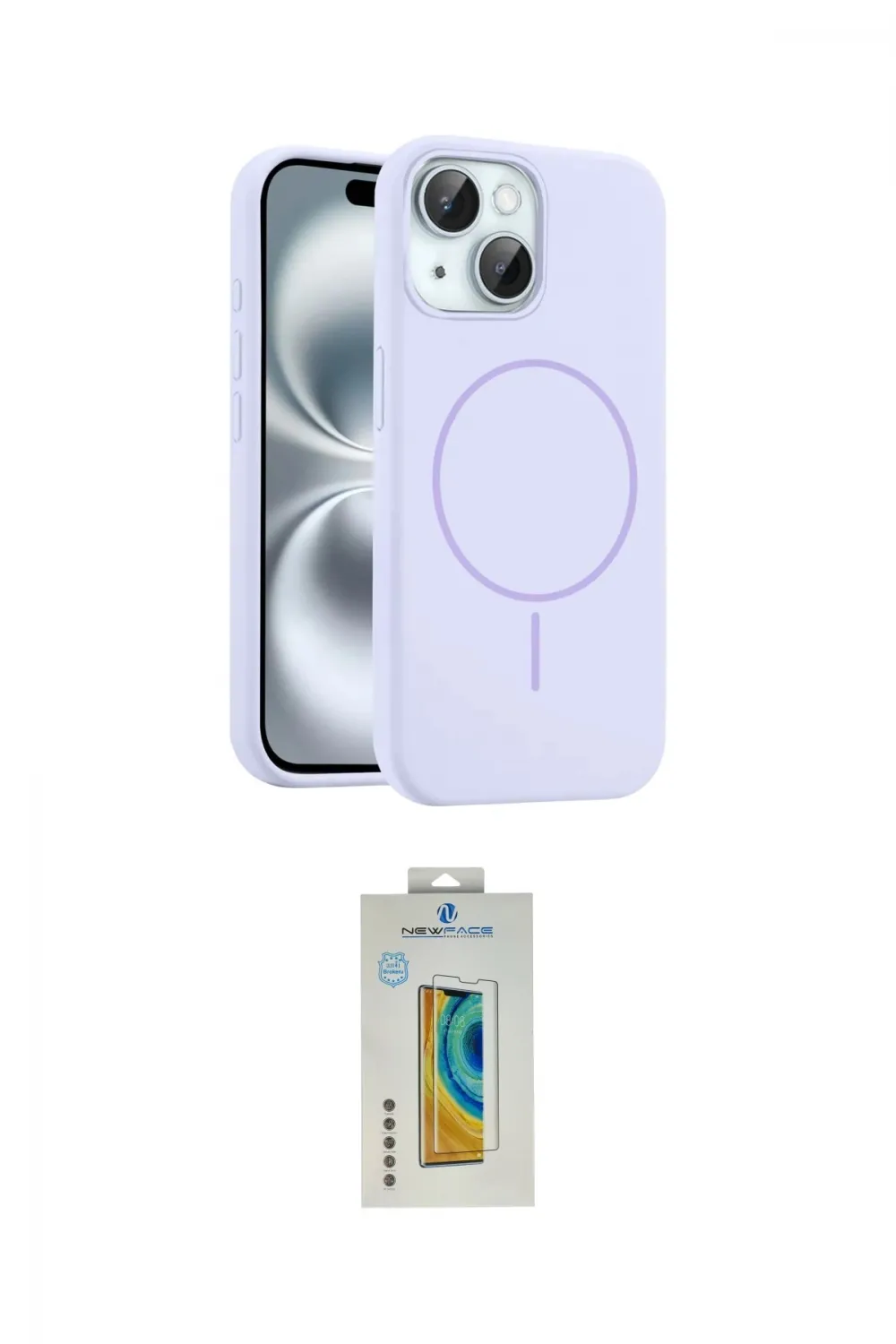 ieg™ iPhone 15 Kılıf Yankı Form Serisi - Siyah Polymer Nano Ekran Koruyucu