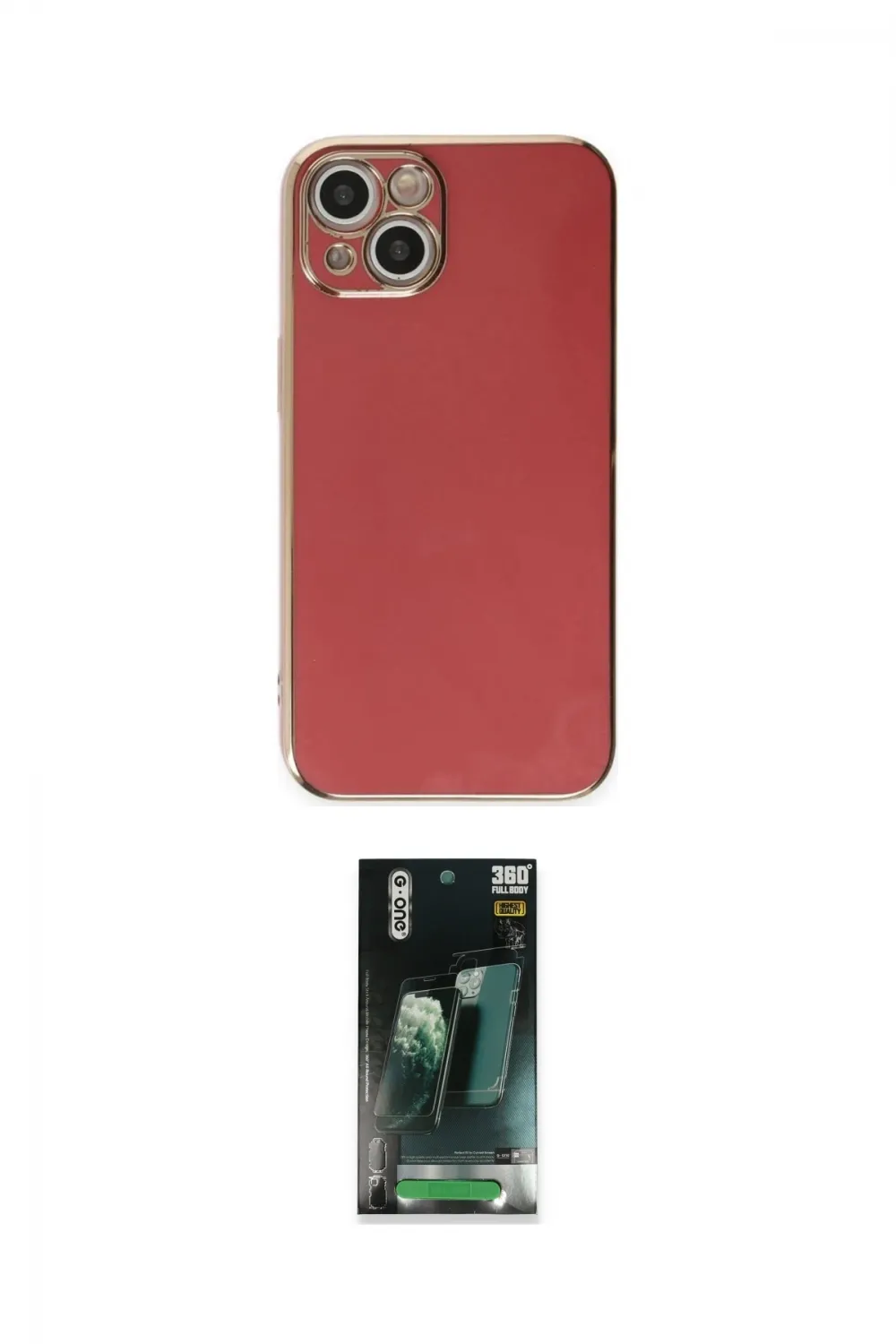 ieg™ iPhone 15 Kılıf Yankı Serisi - Şeffaf 360 Full Body Arka Koruyucu