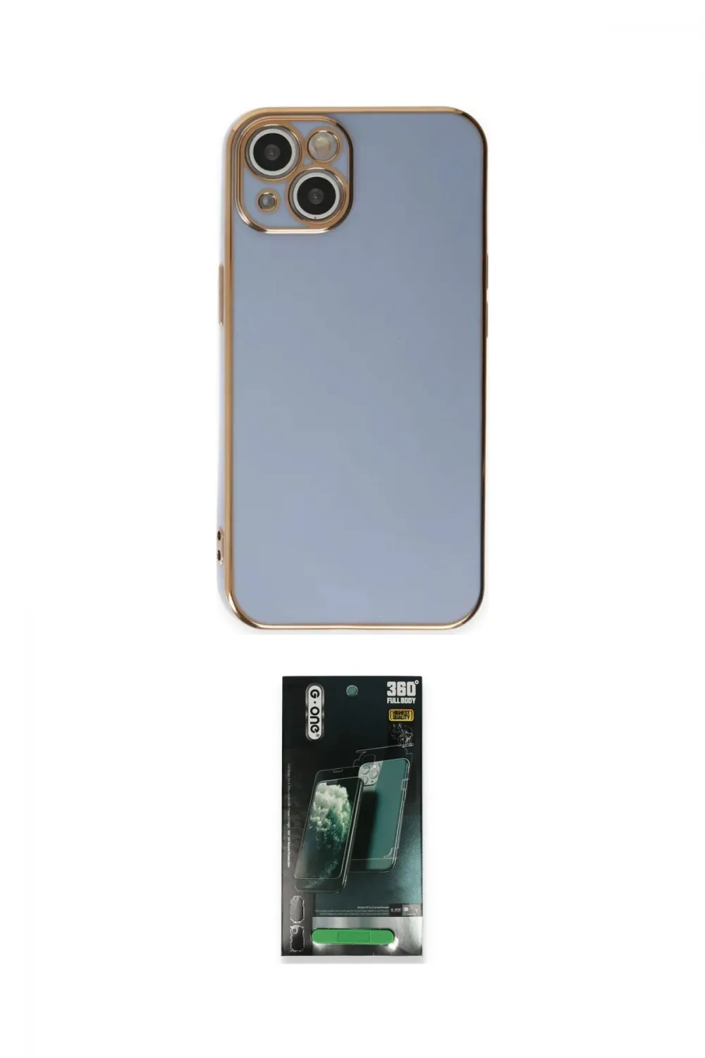 ieg™ iPhone 15 Kılıf Yankı Serisi - Şeffaf 360 Full Body Arka Koruyucu